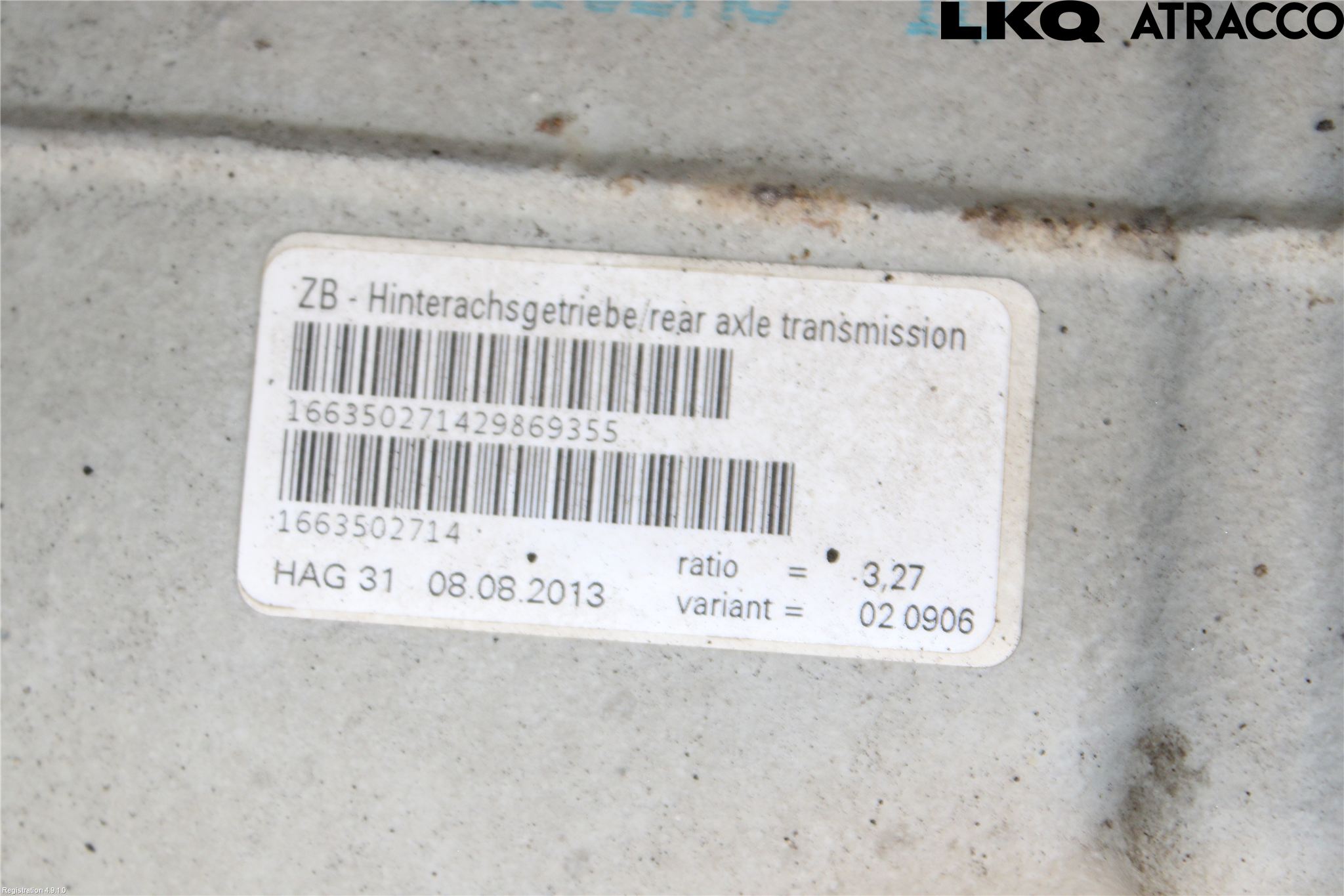 Mercedes-Benz MB ML/GLE-KLASS (W166) 12-18 Bakväxel-Diff