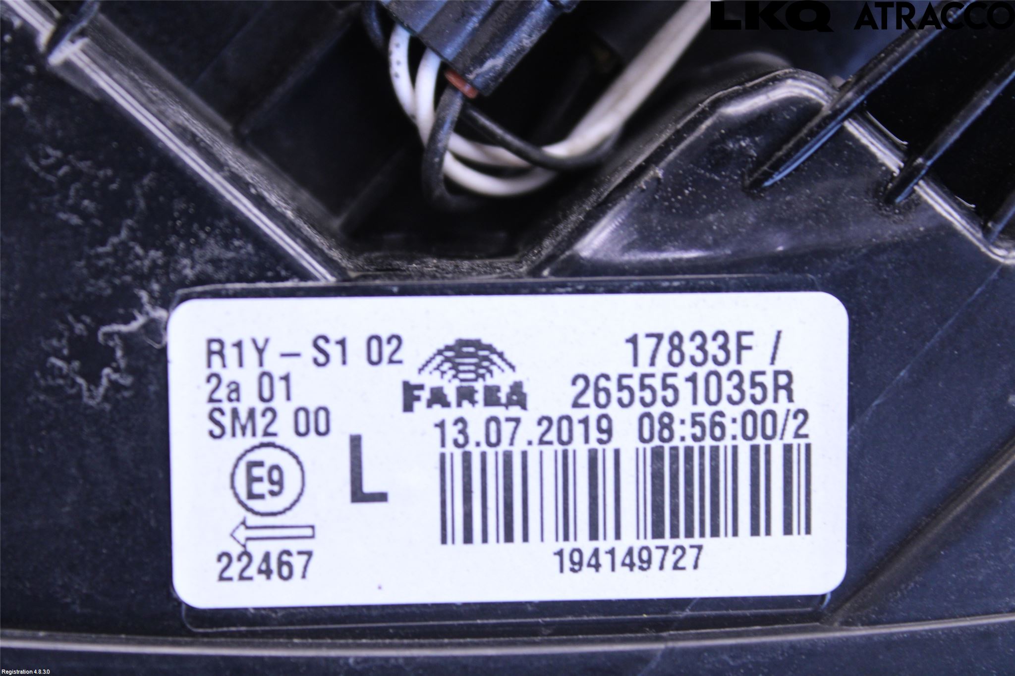 Renault CLIO/E-TECH V 20- Bakljus Vänster