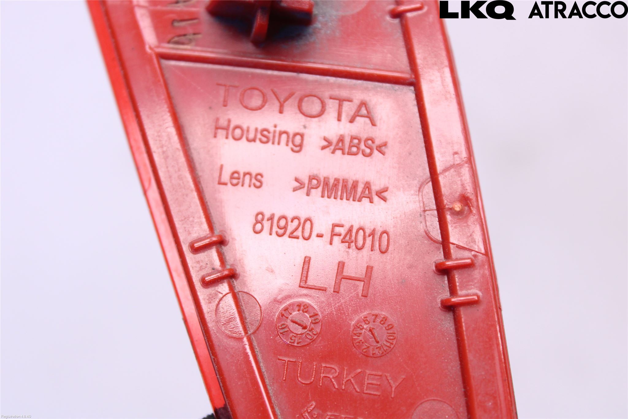 Toyota YARIS XP21 20- Dimljus/Reflex Bak