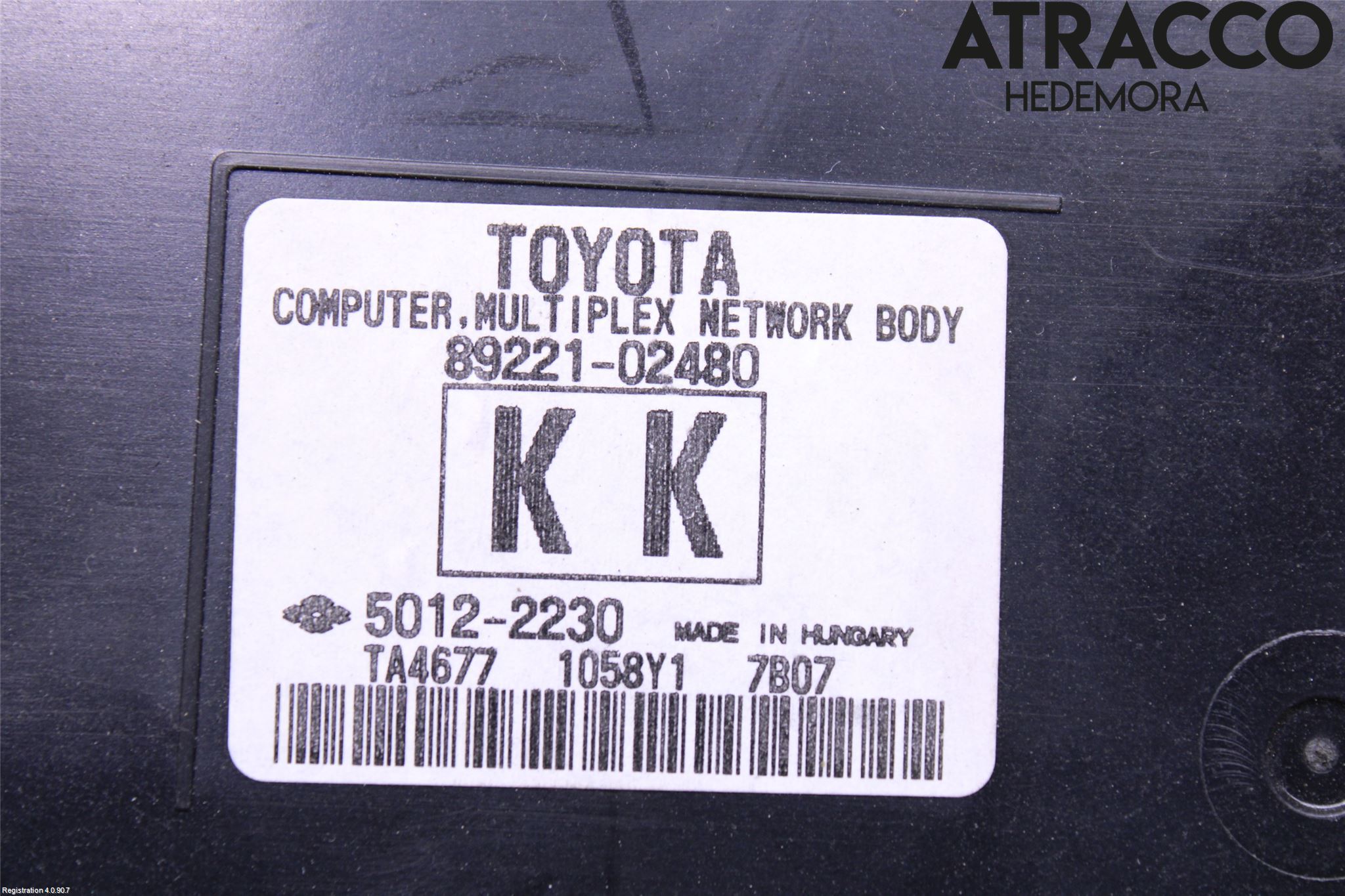 Toyota AURIS 13-19 Säkringsdosa-Elcentral