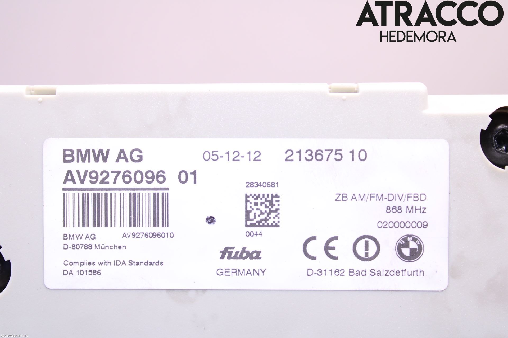 BMW 6 F12/F13 10-18 Antennförstärkare