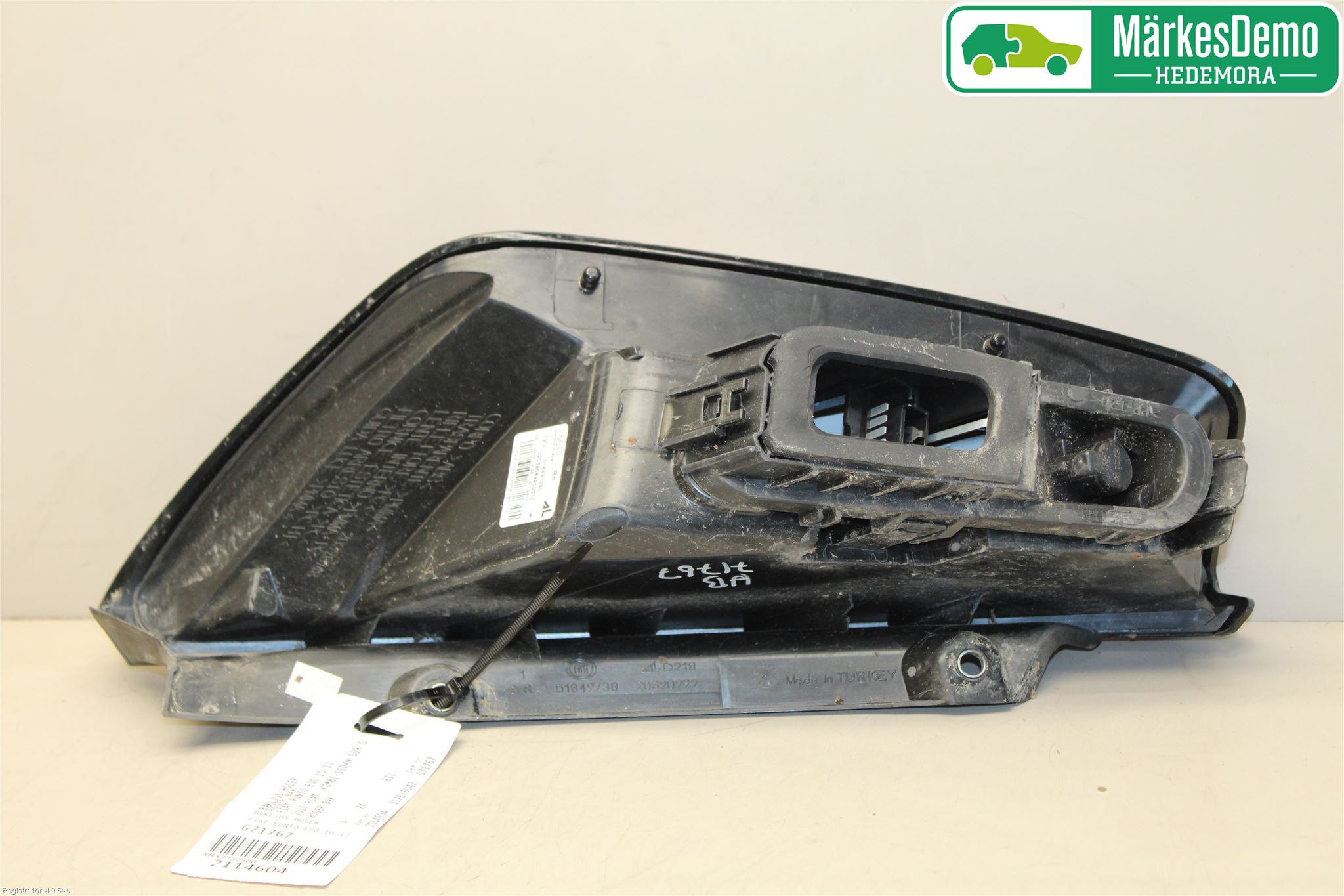 Fiat PUNTO EVO 10-12 Bakljus Höger