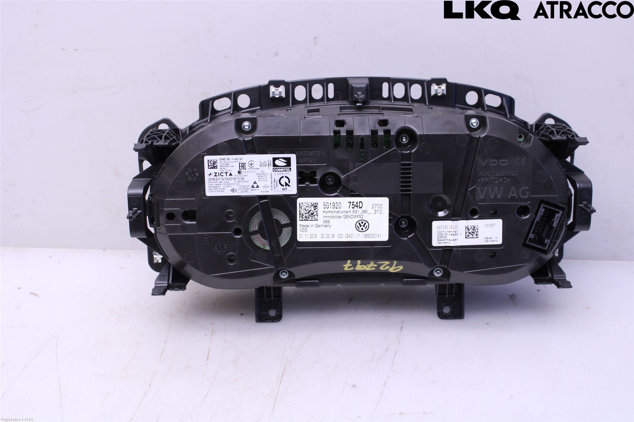 Volkswagen VW GOLF / E-GOLF VII 13-20 Instrument Komb