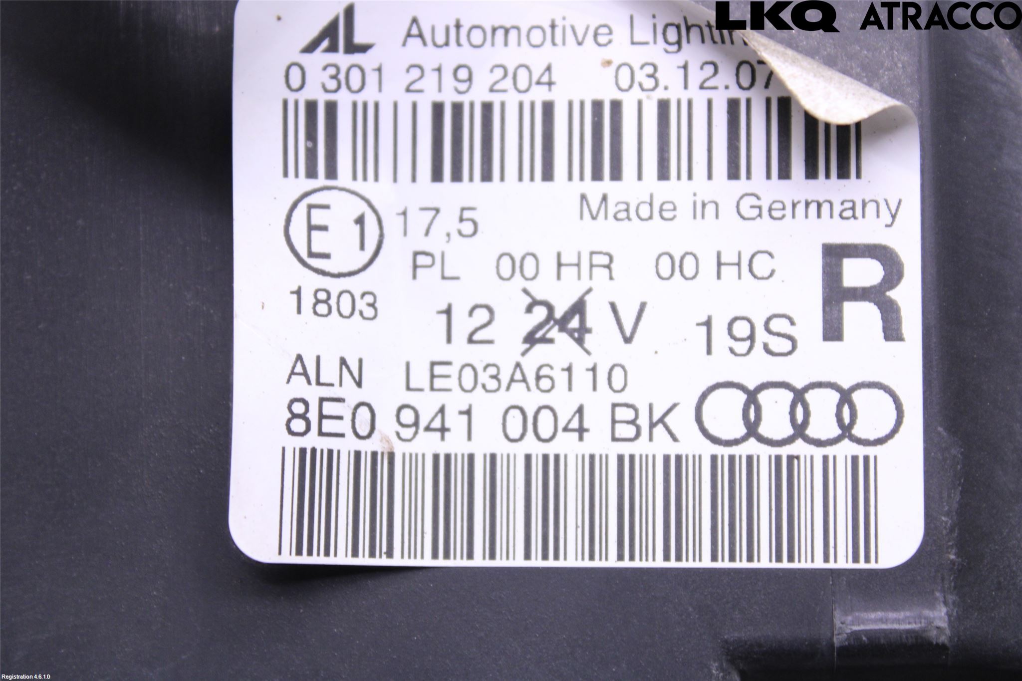 Audi A4/S4 05-07 Strålkastare Vänster