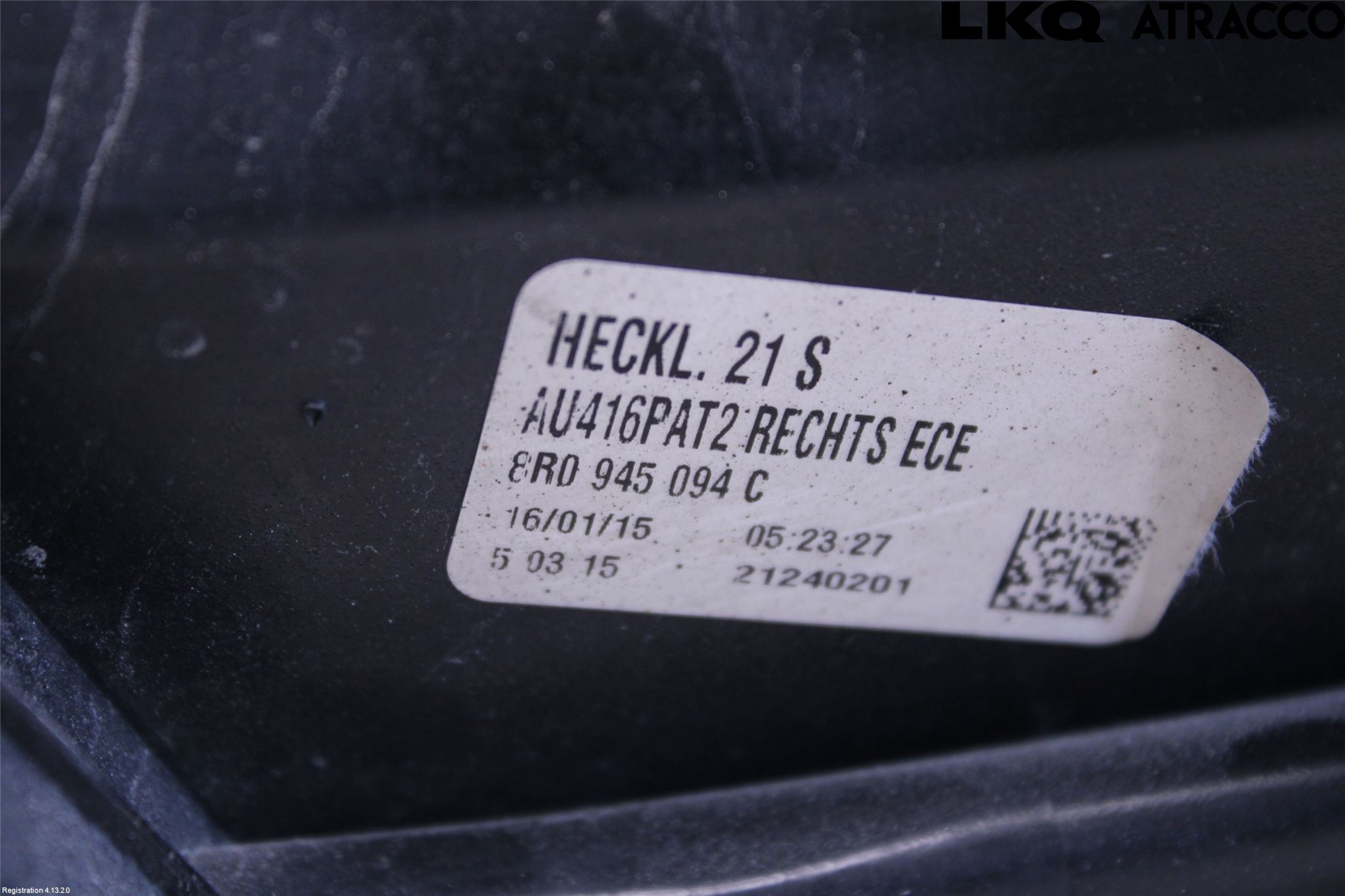 Audi Q5 09-16 Bakljus Lucka Hö