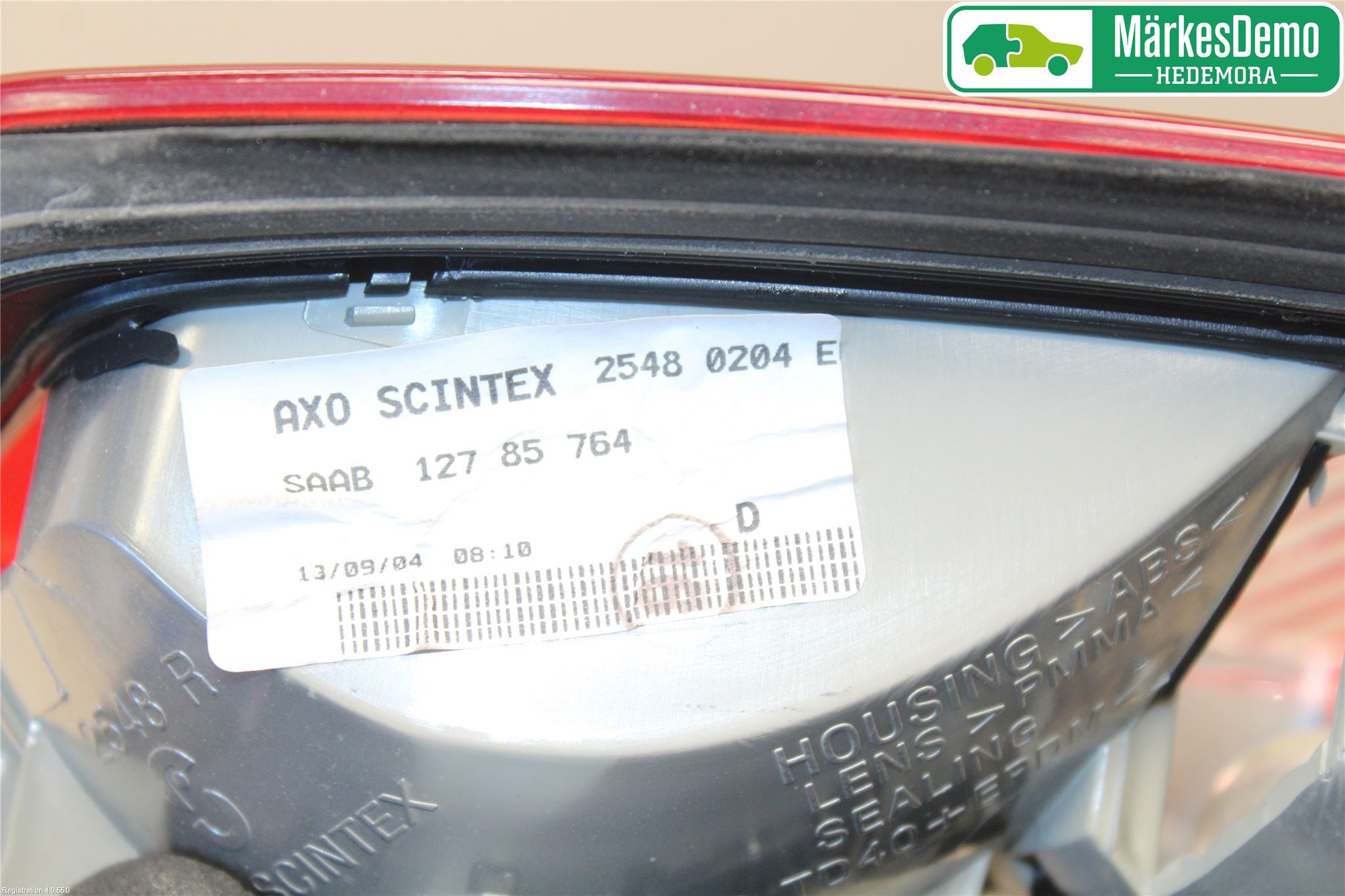 Saab 9-3 VER 2 Bakljus Lucka Hö