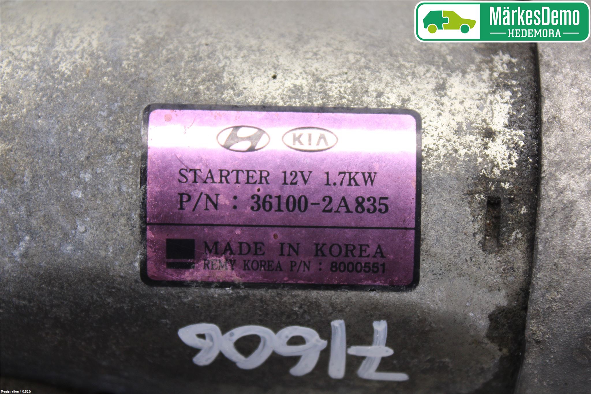 Kia SPORTAGE (SL) 11-15 Startmotor Diesel