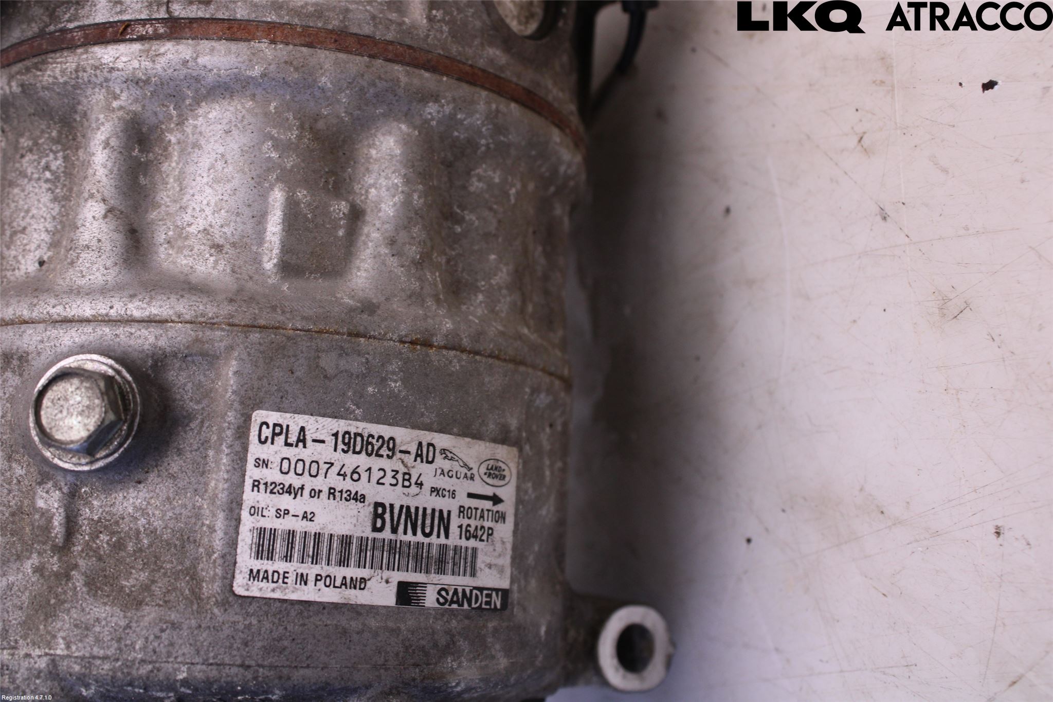 Landrover RANGE ROVER SPORT (L494) 14-22 Ac Kompressor