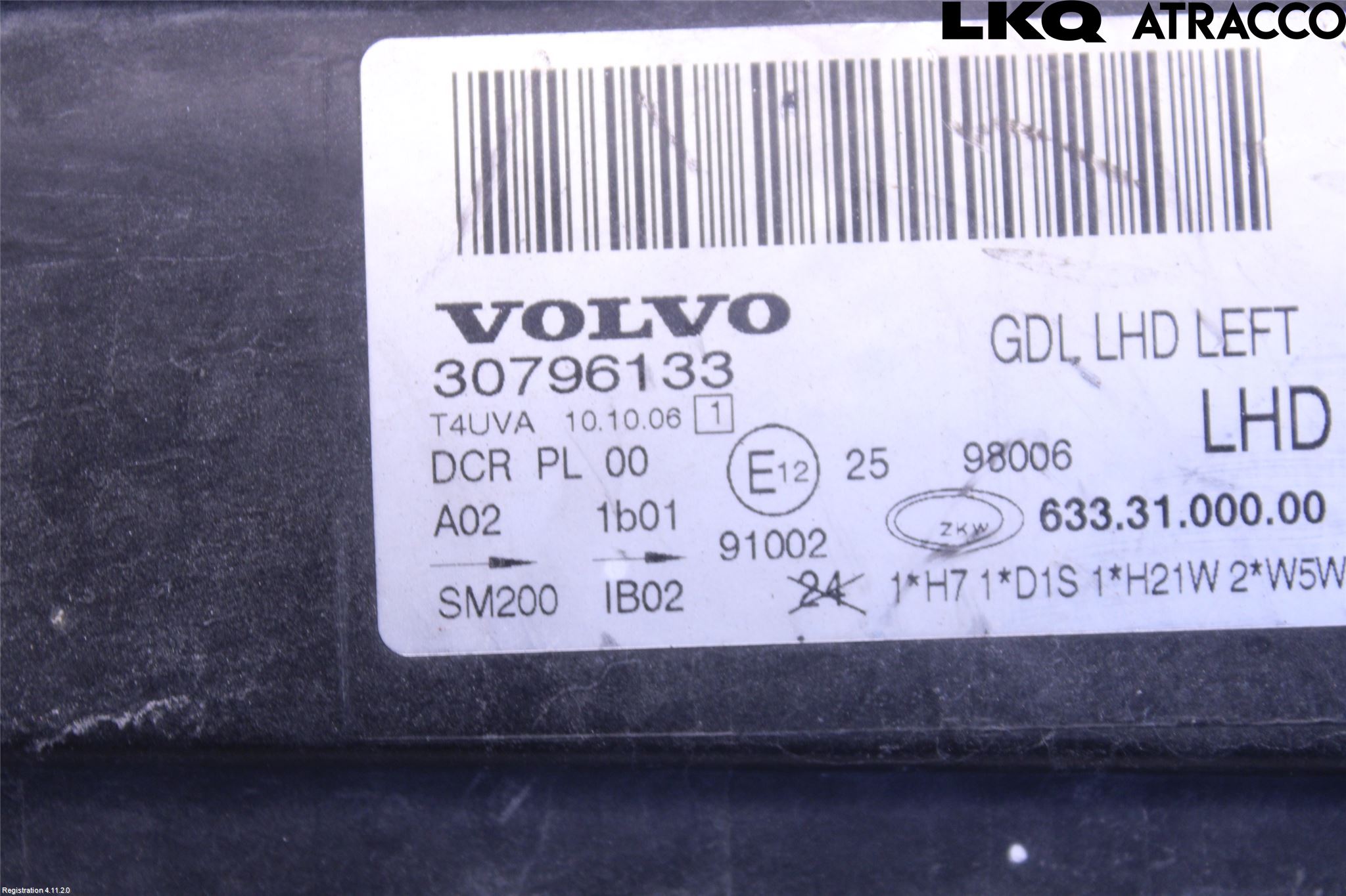 Volvo S80 07-13 Strålkastare Vänster