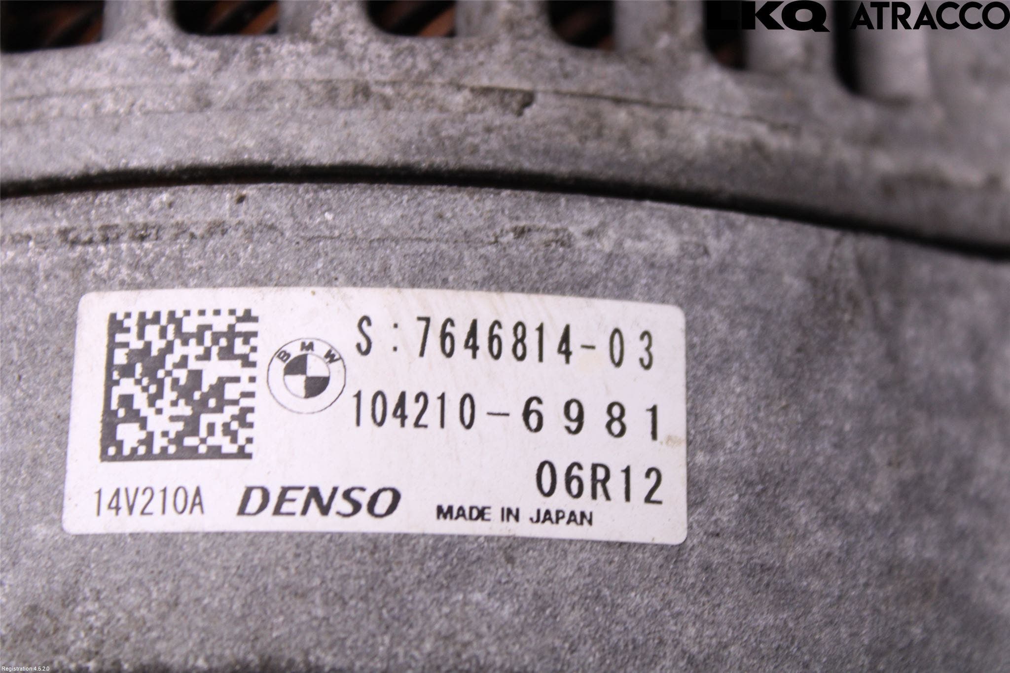 BMW X4 F26 14-18 Generator