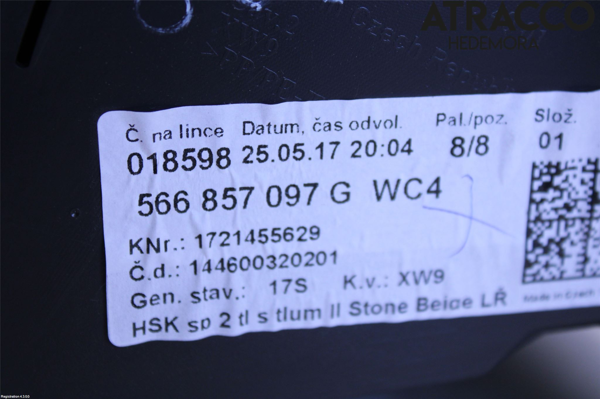 Skoda KODIAQ 17-24 Handskfack