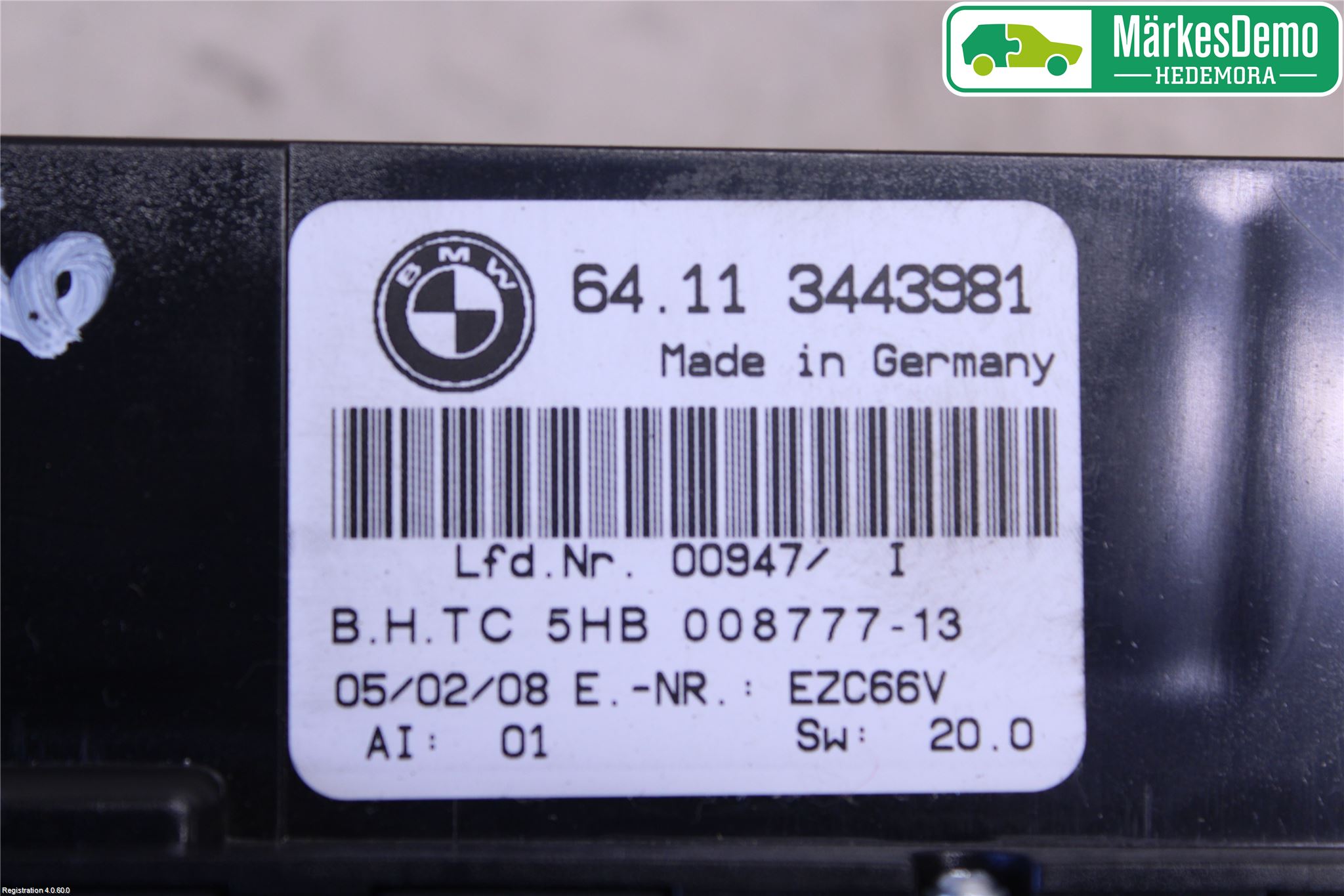 BMW X3 E83     03-10 Ac Styrenhet Ac Manöveren