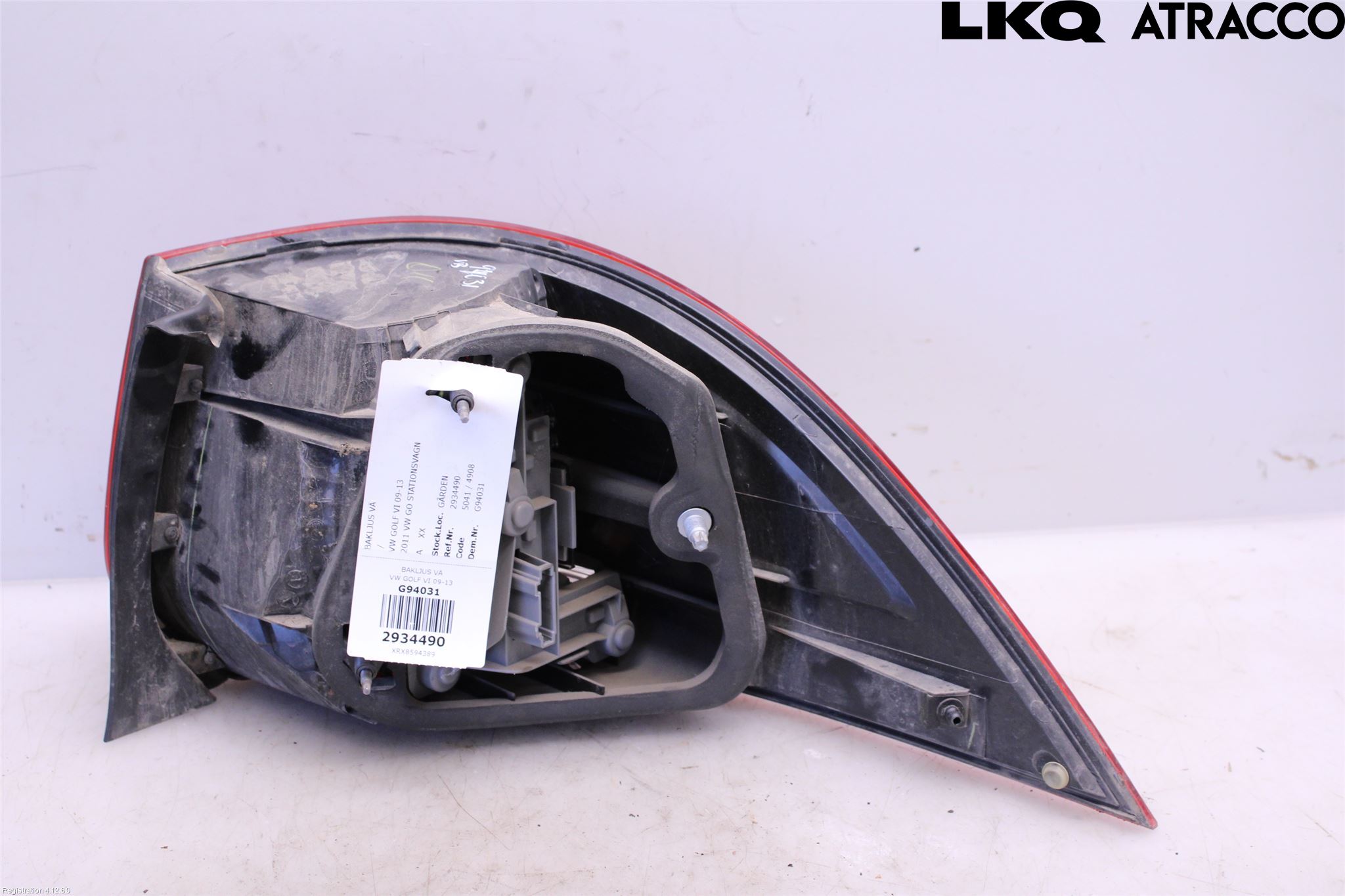 Volkswagen VW GOLF VI 09-13 Bakljus Vänster