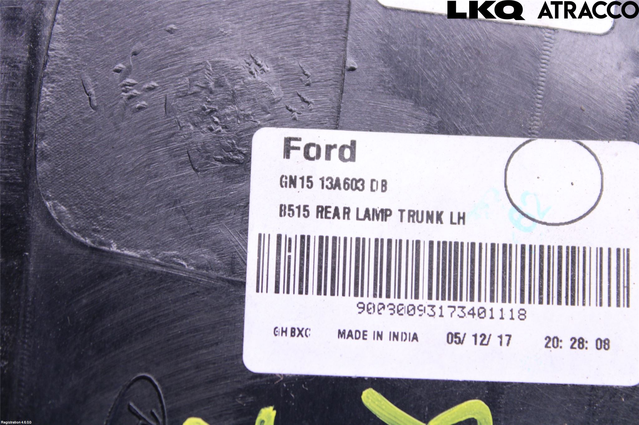 Ford ECOSPORT 17- Bakljus Lucka Vä