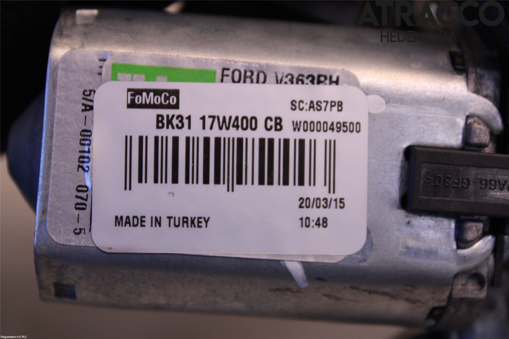 Ford TRANSIT SKÅP/BUSS 14-22 Torkarmotor Baklucka