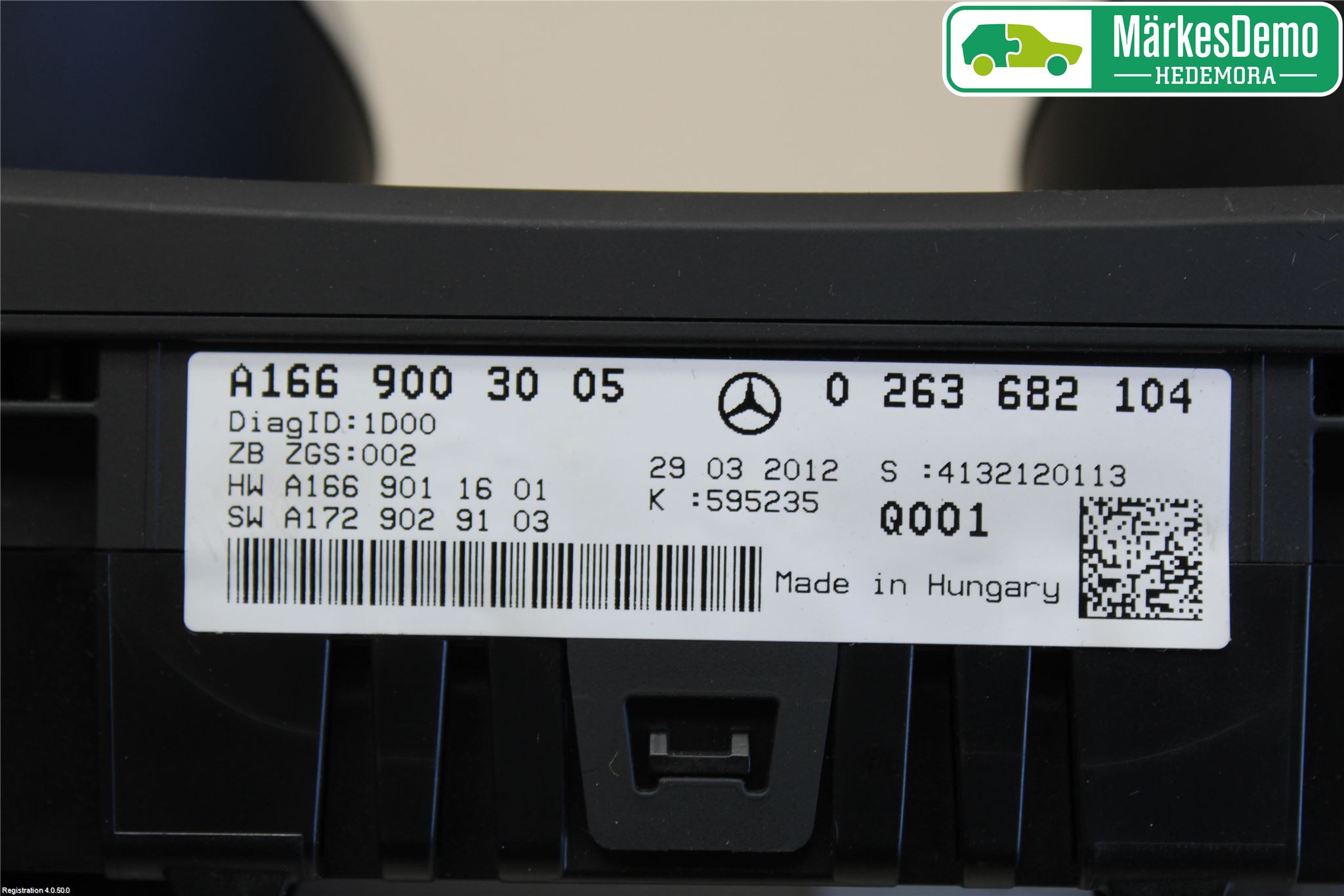 Mercedes-Benz MB ML/GLE-KLASS (W166) 12-18 Instrument Komb