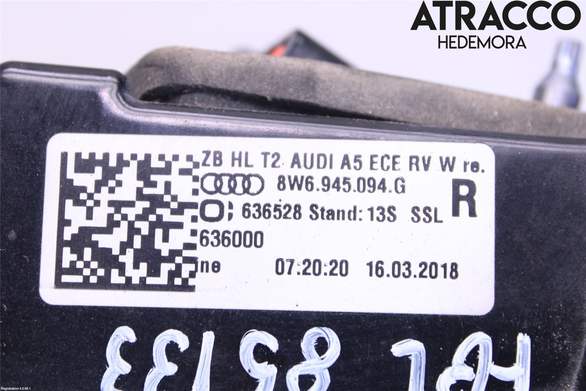 Audi A5 17- Bakljus Lucka Hö