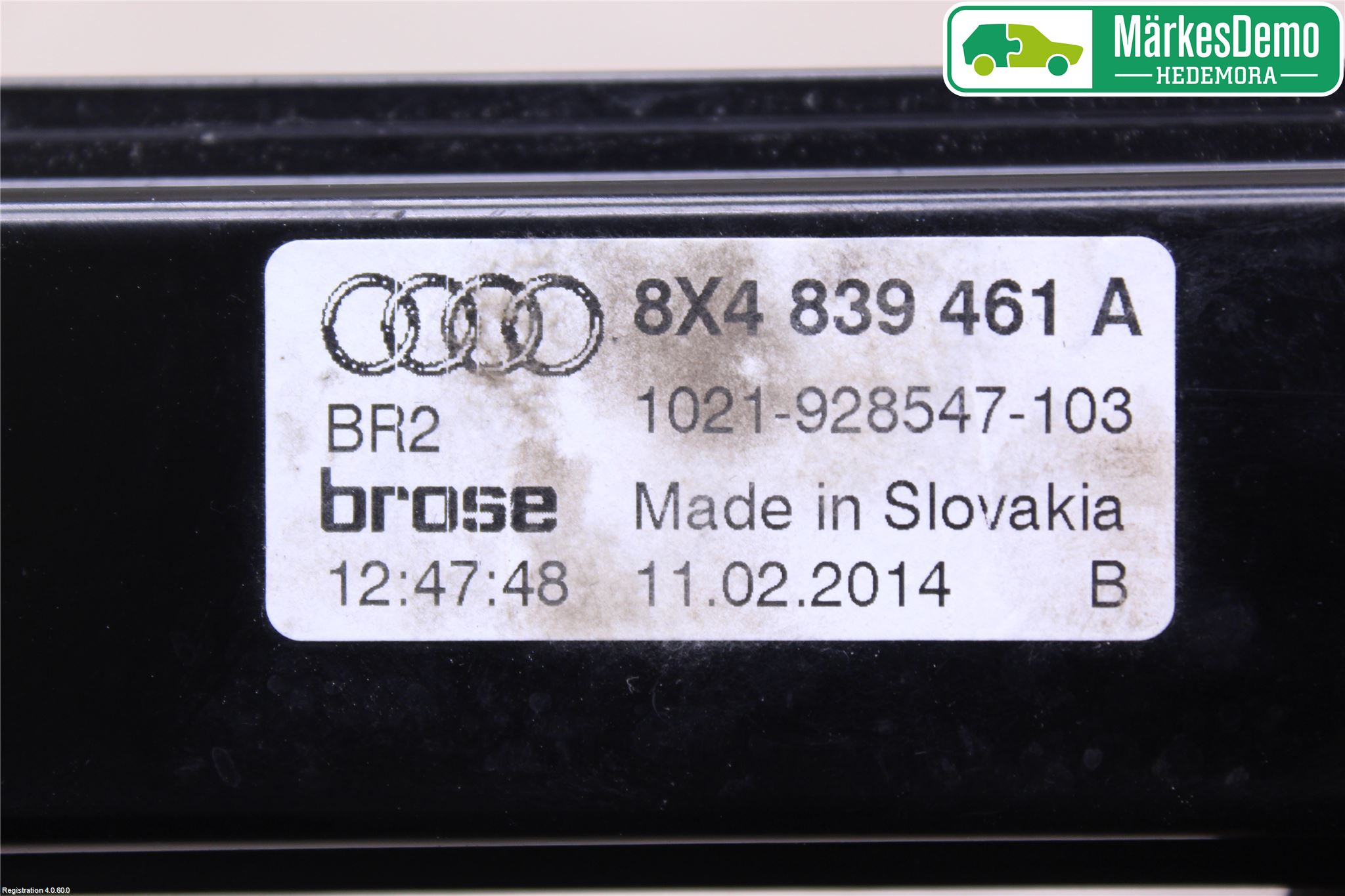 Audi A1/S1 11-18 Fönsterhiss El Kompl