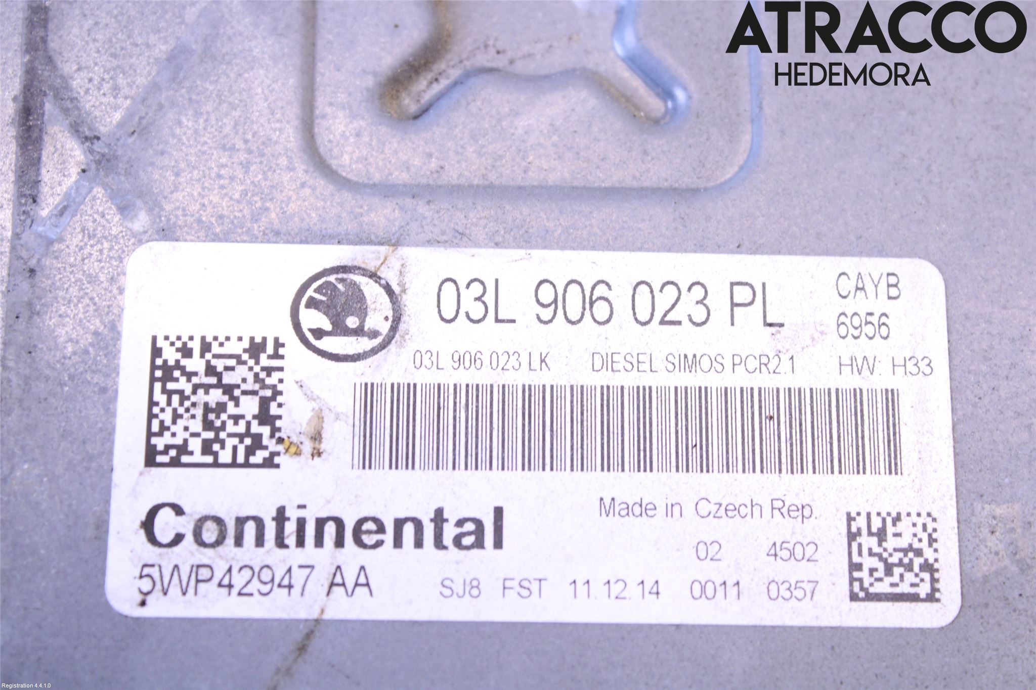 Skoda RAPID Styrenhet Inspump Diesel