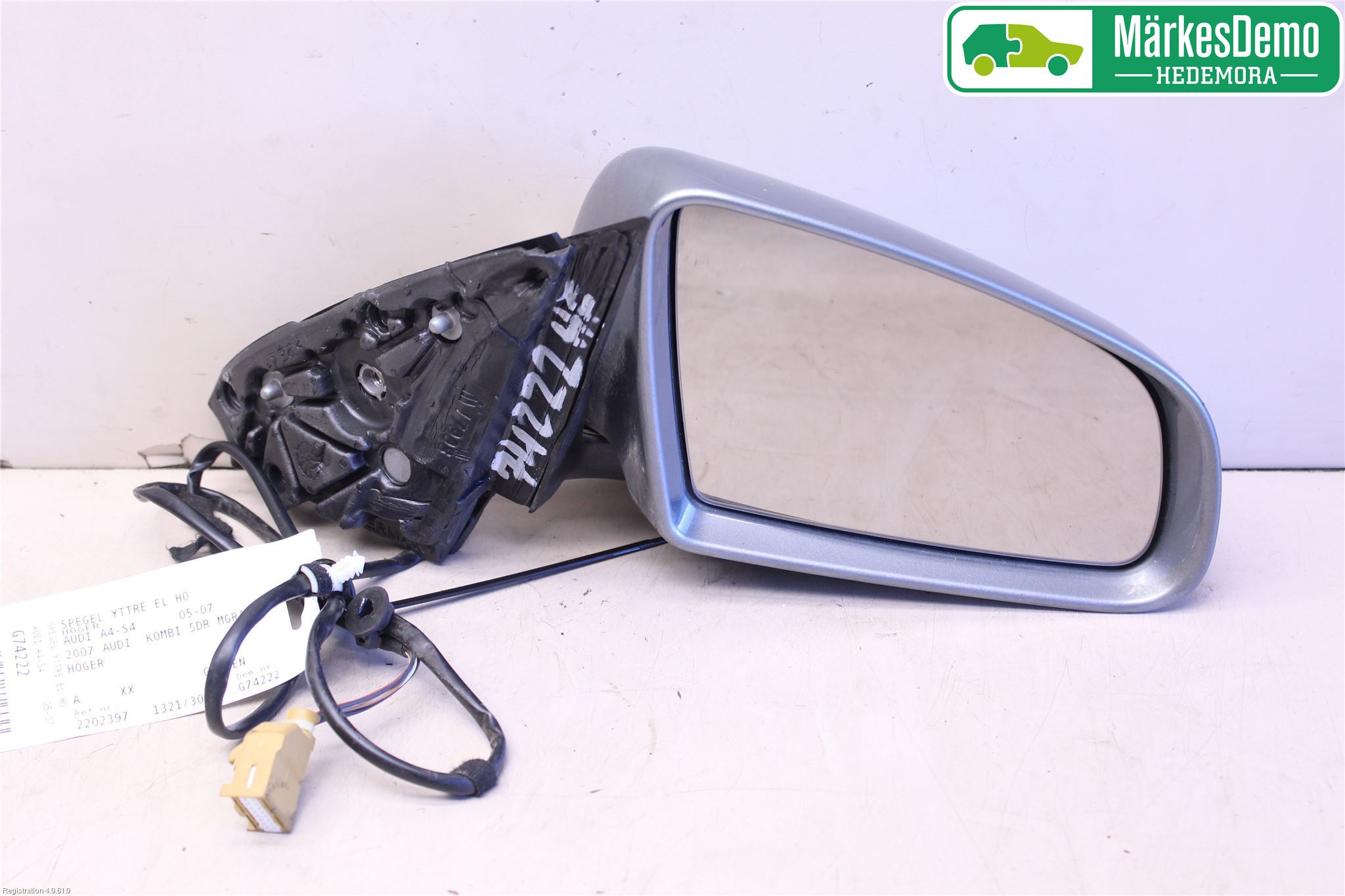 Audi A4/S4 05-07 Spegel Yttre El Hö