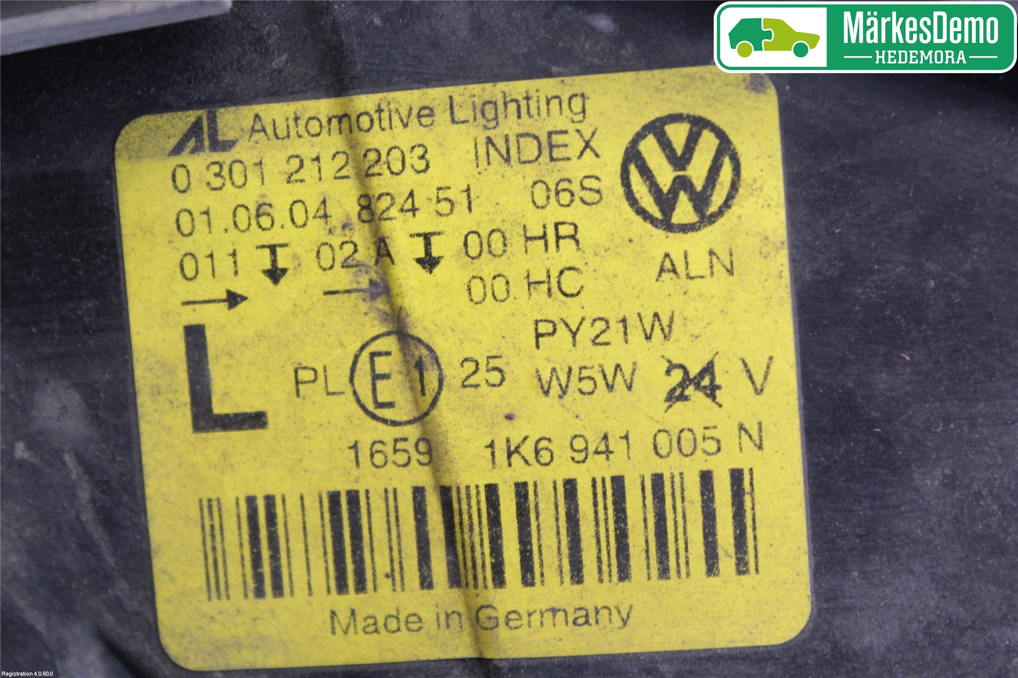 Volkswagen VW GOLF V 04-09 Strålkastare Vänster