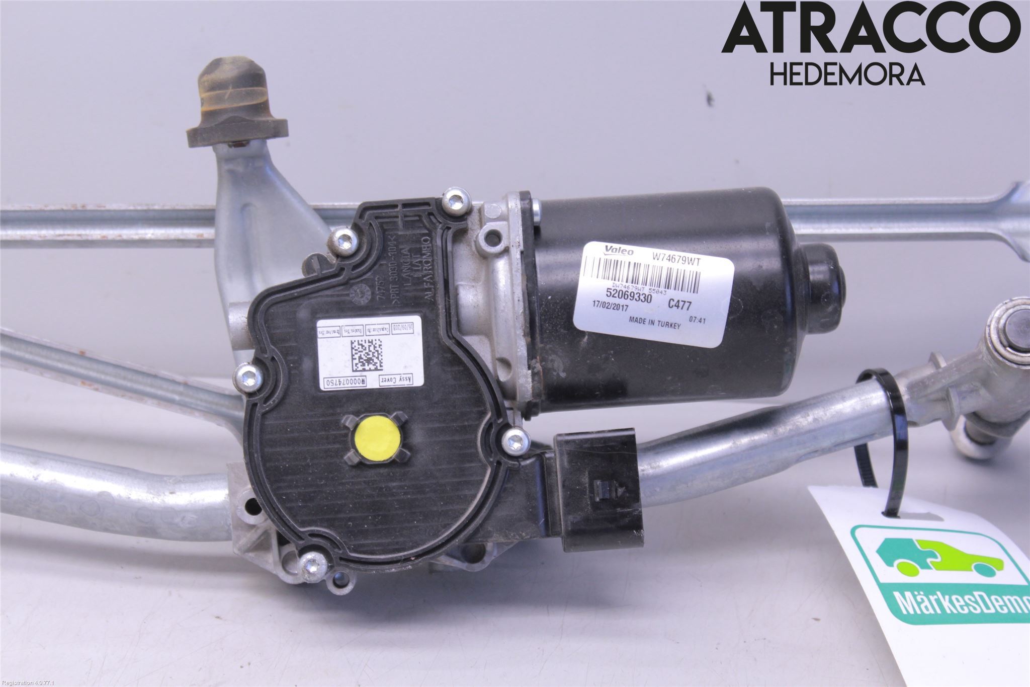 Fiat TIPO/CROSS 16- Torkarmotor Vindruta