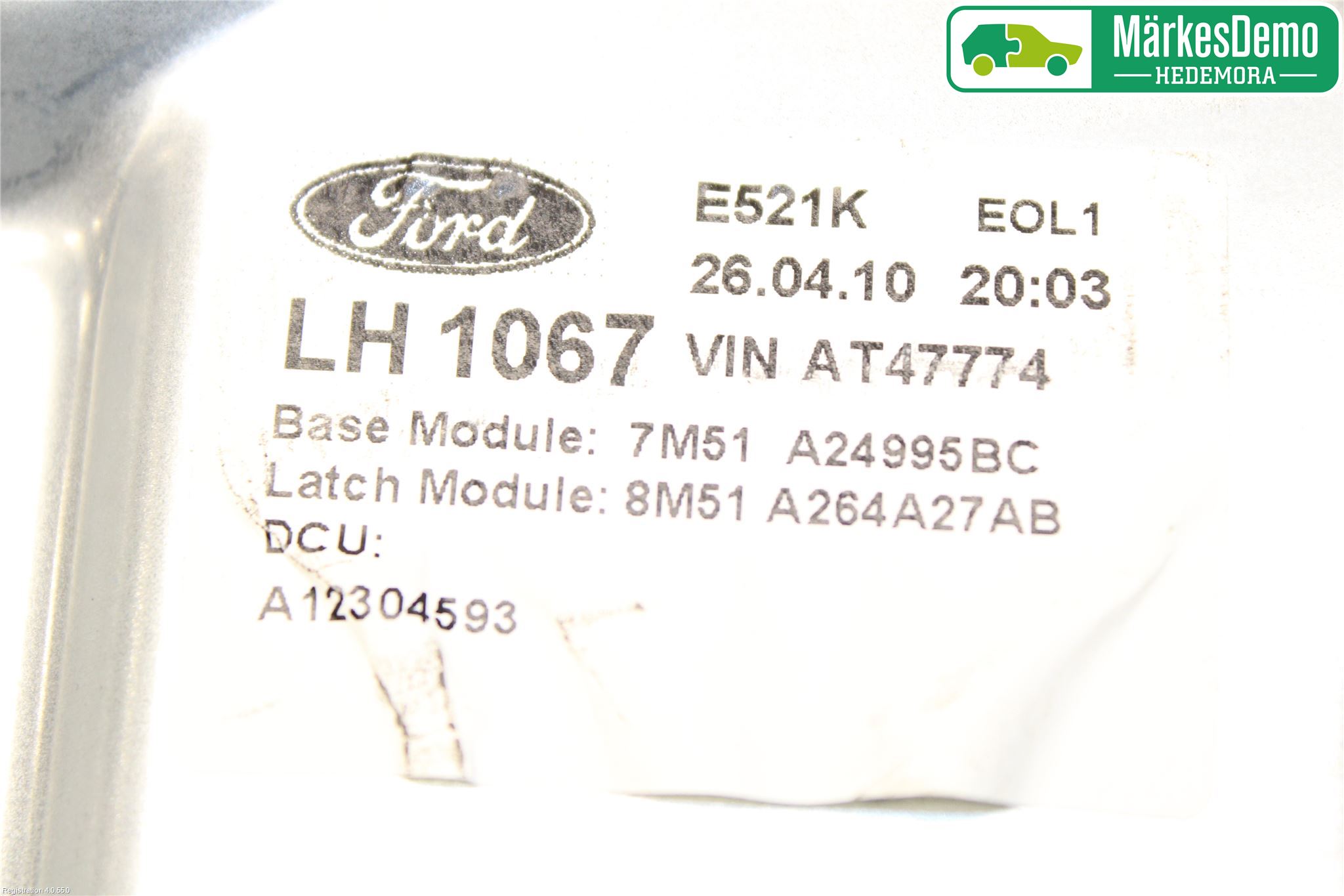 Ford FOCUS 08-11 Fönsterhissmekanism