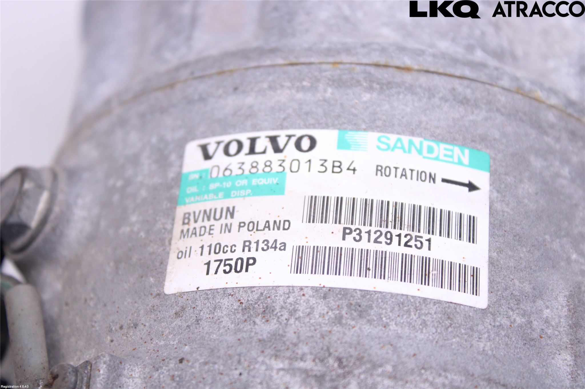 Volvo V40 12-19 Ac Kompressor