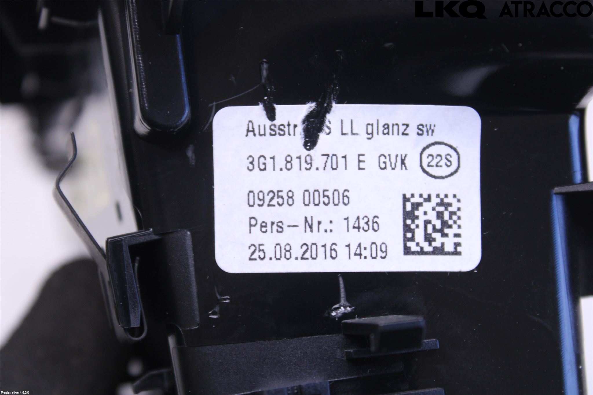 Volkswagen VW PASSAT 15-19 Defrosterkanal-Munstycke