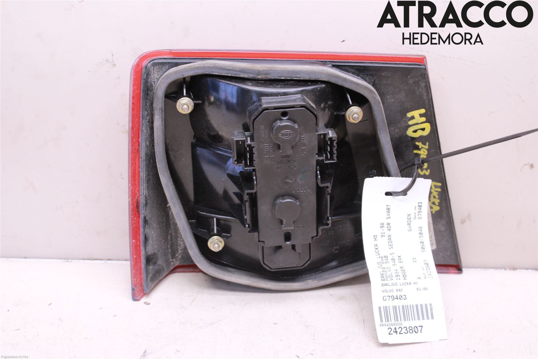 Volvo 940 91-98 Bakljus Lucka Hö