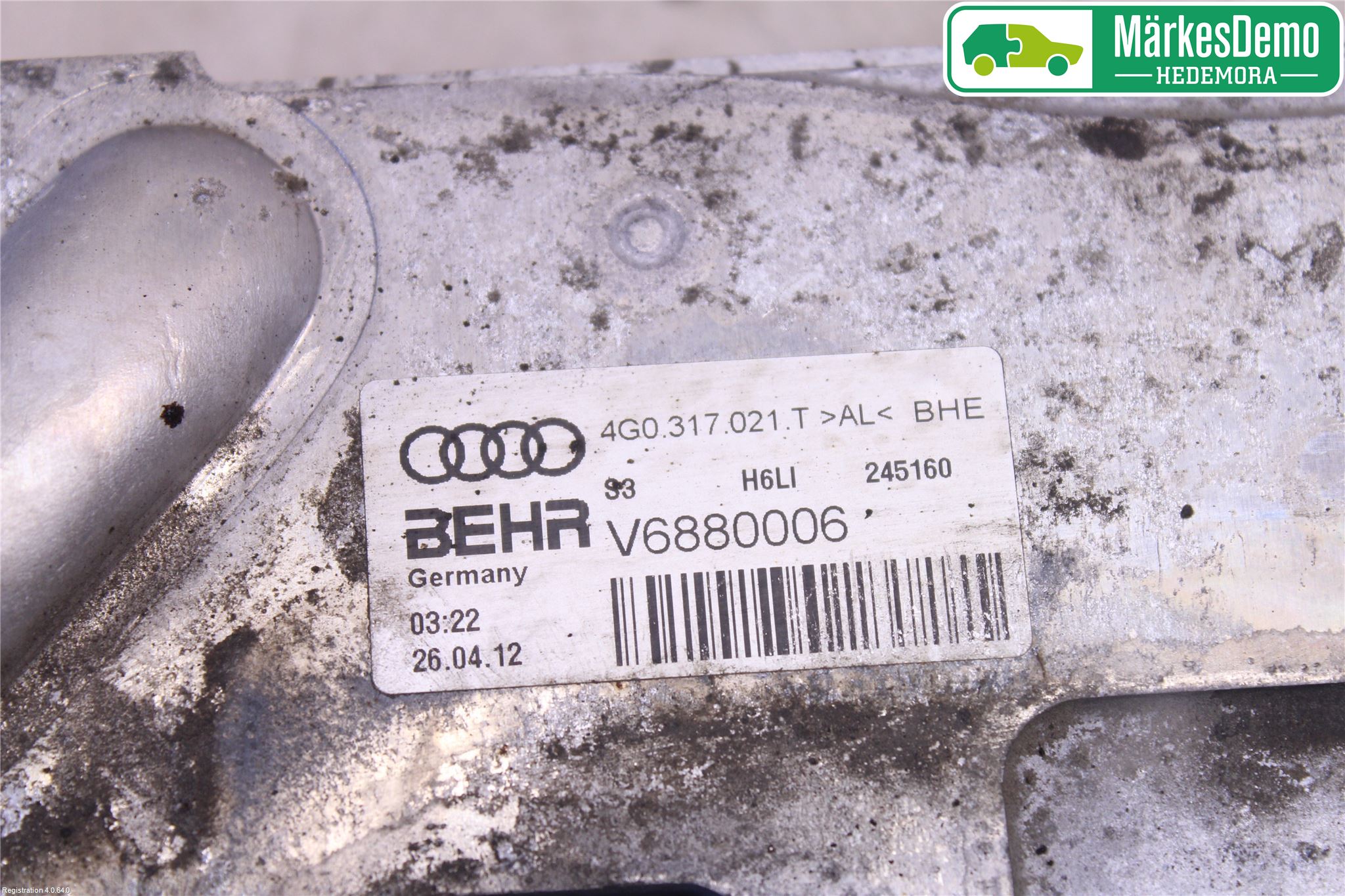 Audi A6/S6 4G 11-18 Oljekylare Automat
