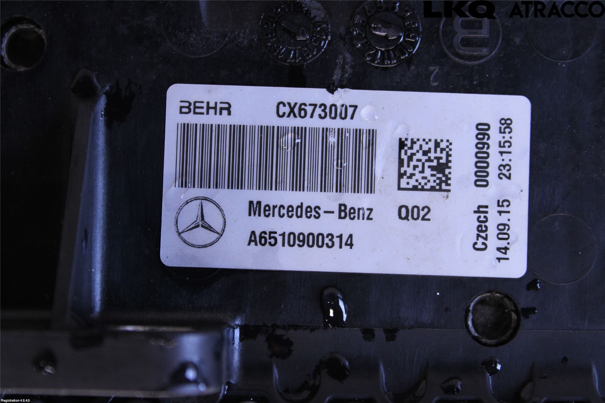 Mercedes-Benz MB C-KLASS (W205) 14-21 Laddluft-Intercooler Kyl