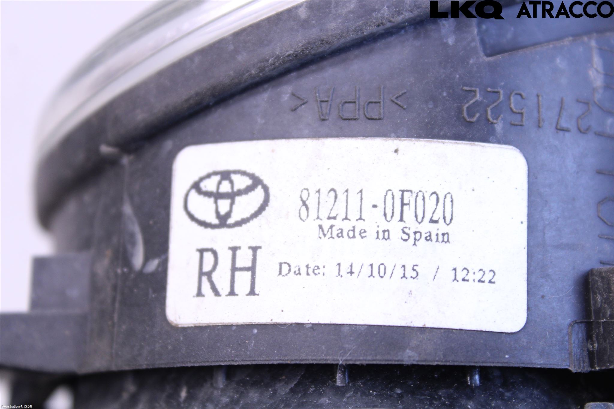 Toyota VERSO 09-18 Dimljus-Varselljus Fram