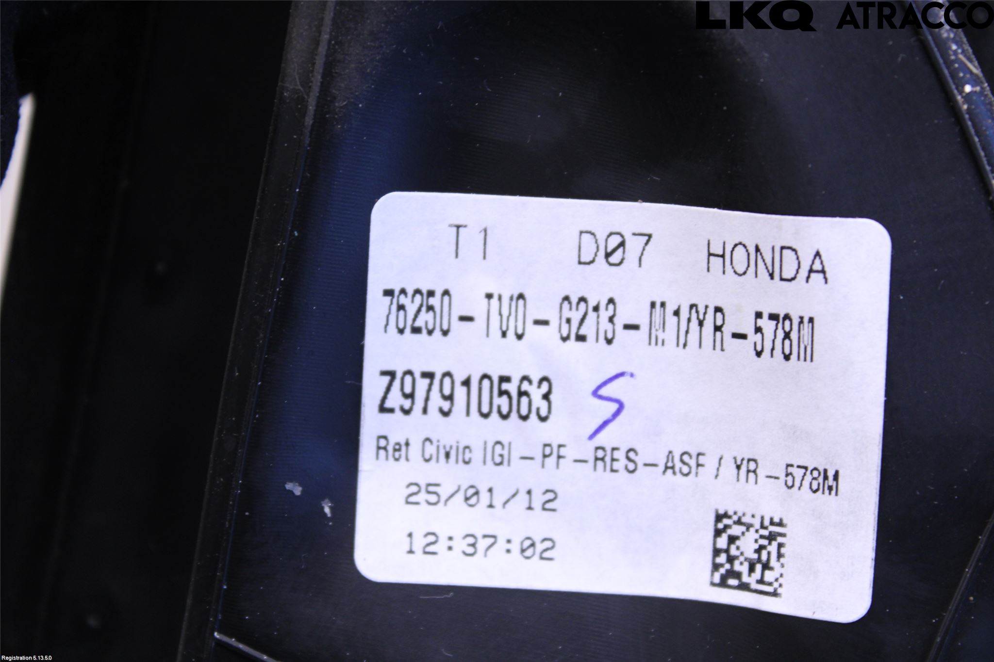 Honda CIVIC 12-16 Spegel Yttre El Vä