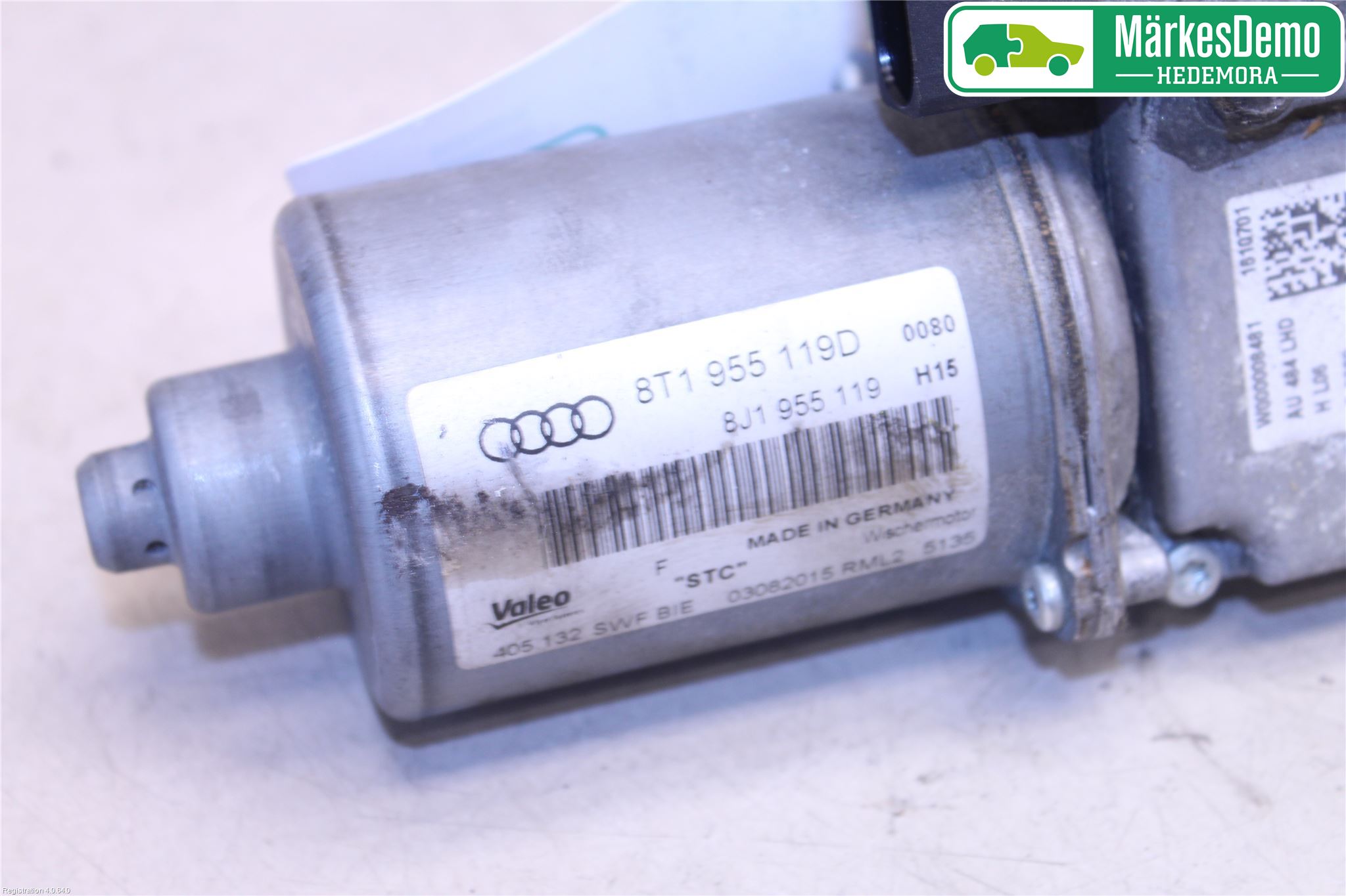 Audi A5 07-16 Torkarmotor Vindruta