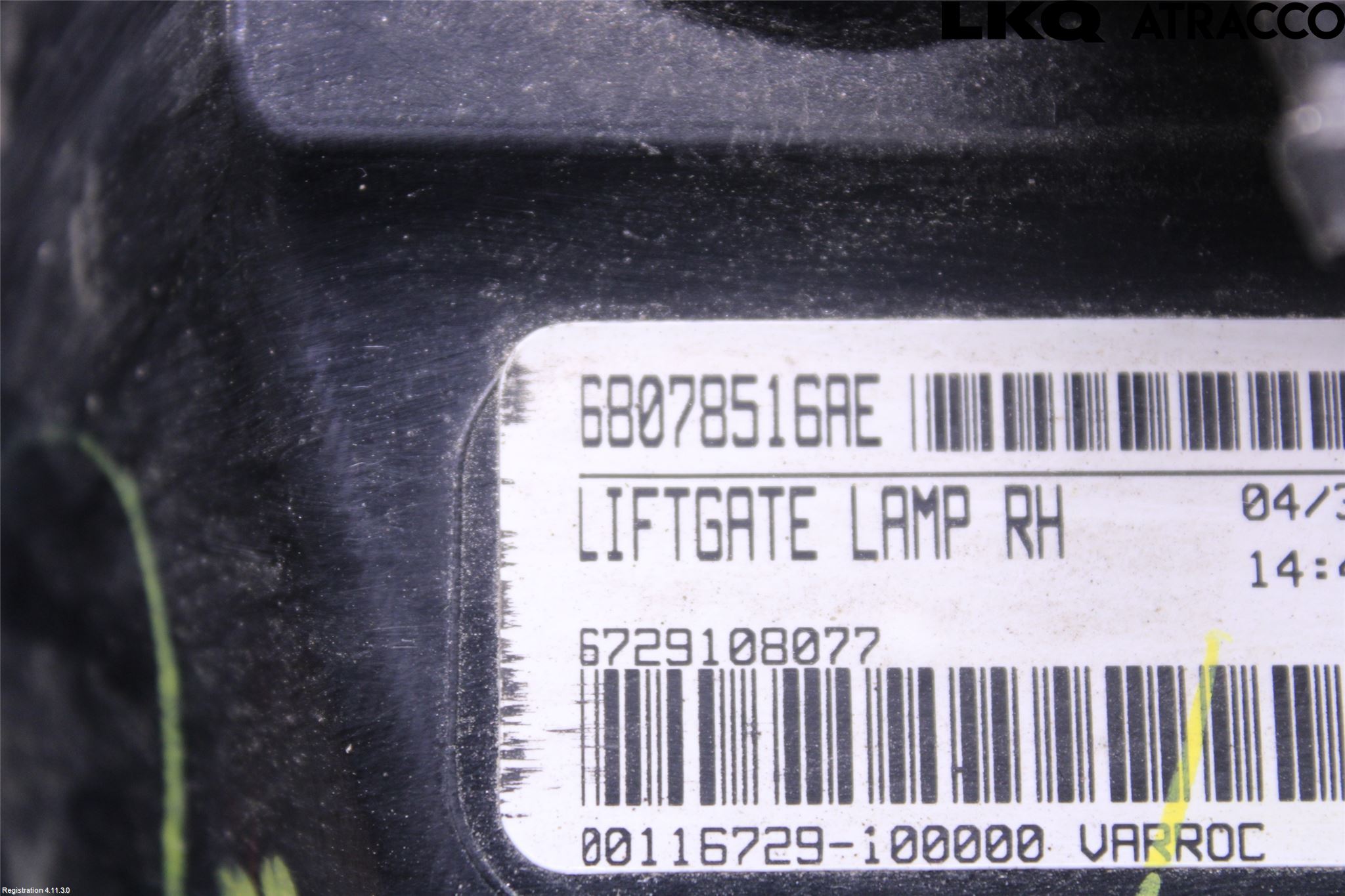 Fiat FREEMONT Bakljus Lucka Hö