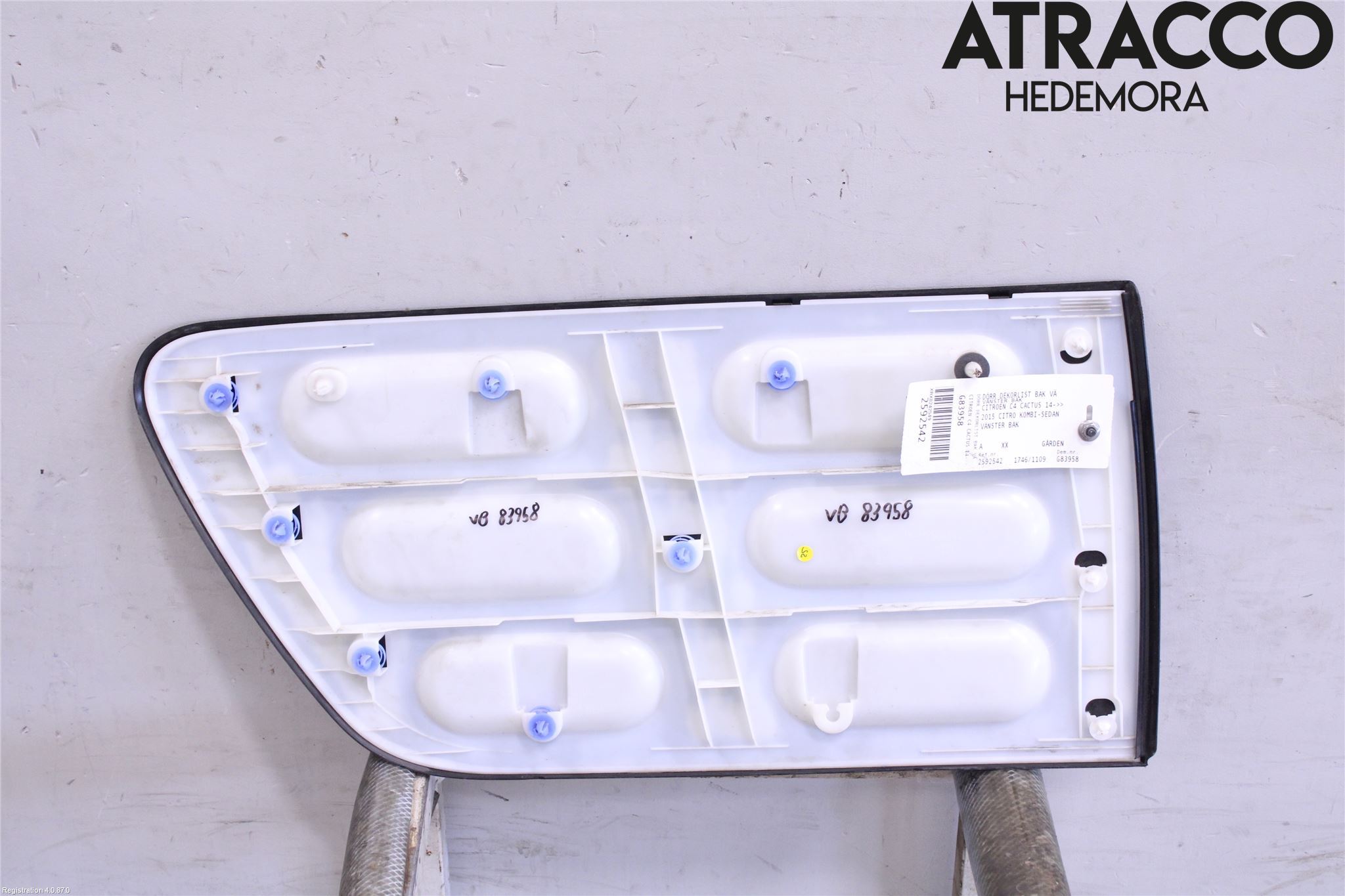 Citroen C4 CACTUS 14-20 Dörr Dekorlist Bak Vä