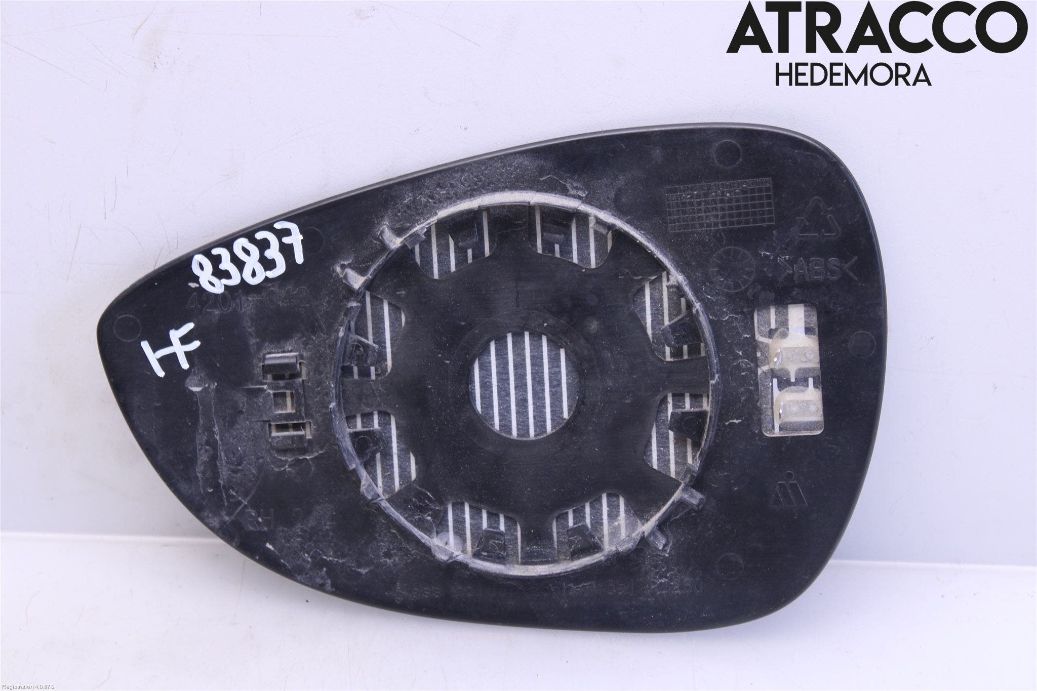 Ford FIESTA 13-17 Spegelglas Hö