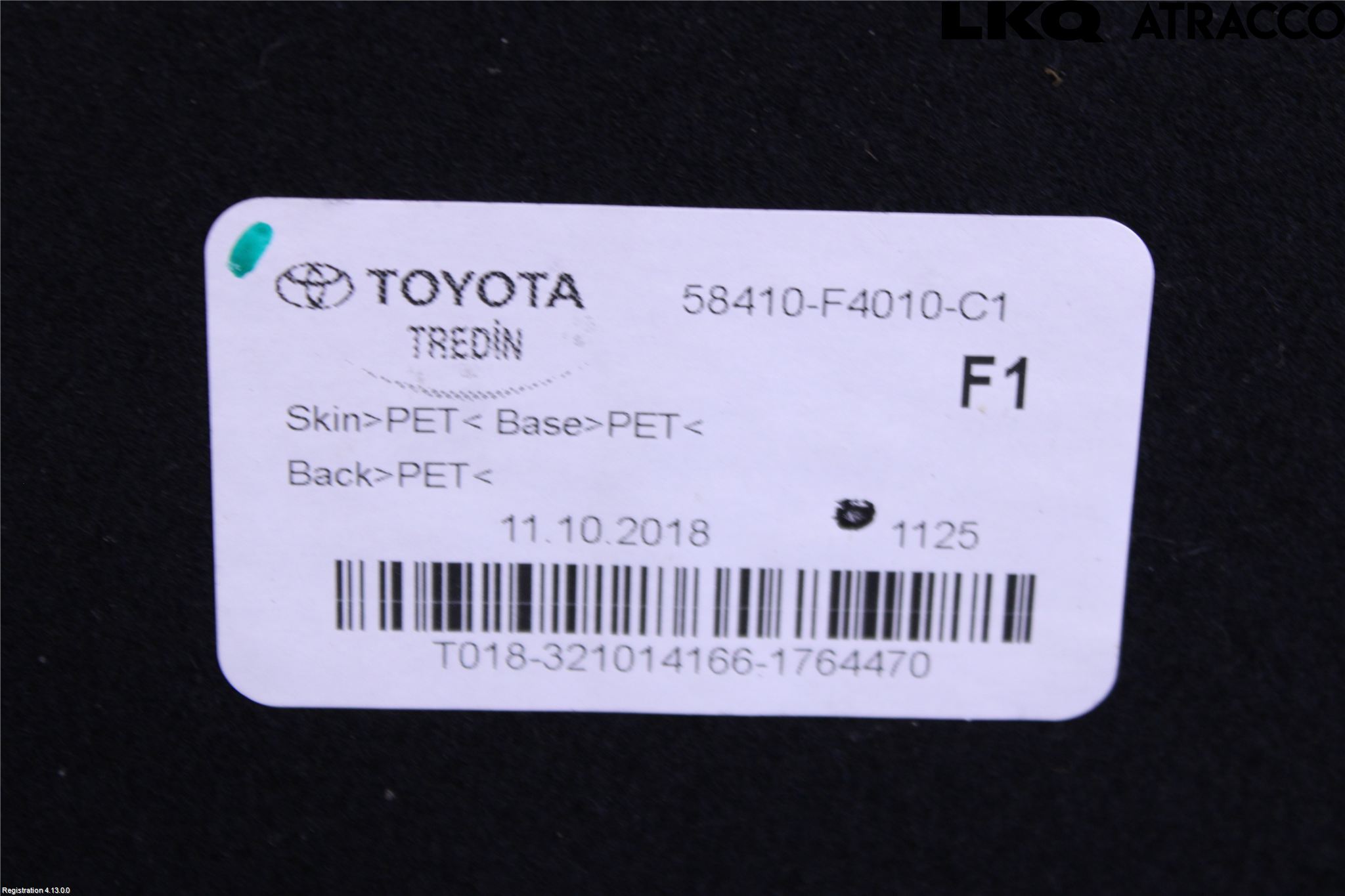 Toyota C-HR 16-23 Inrbagagerumklädsel-Golv