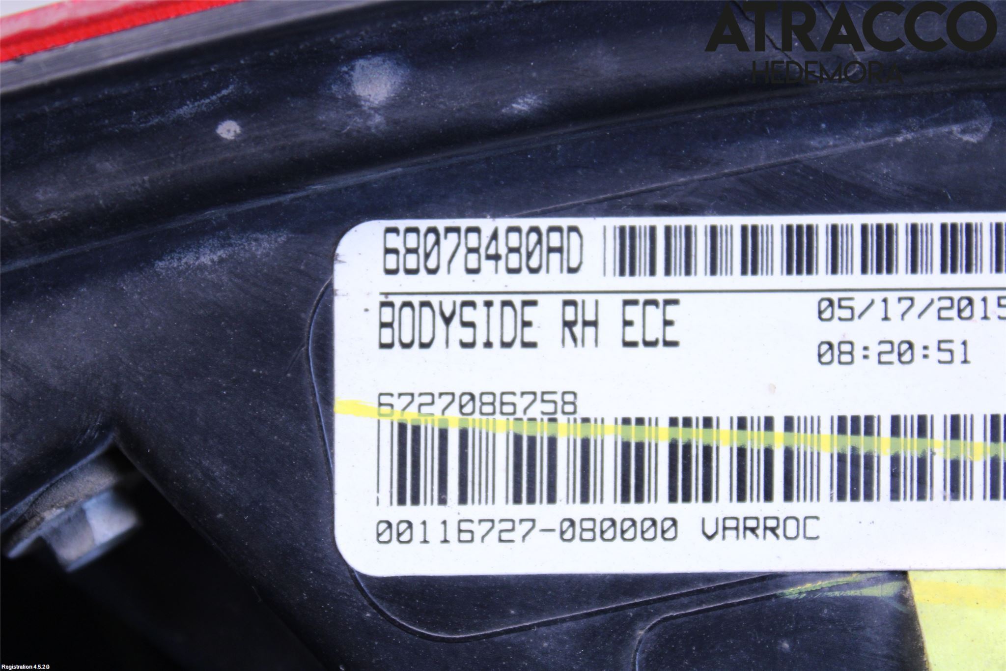 Fiat FREEMONT Bakljus Höger