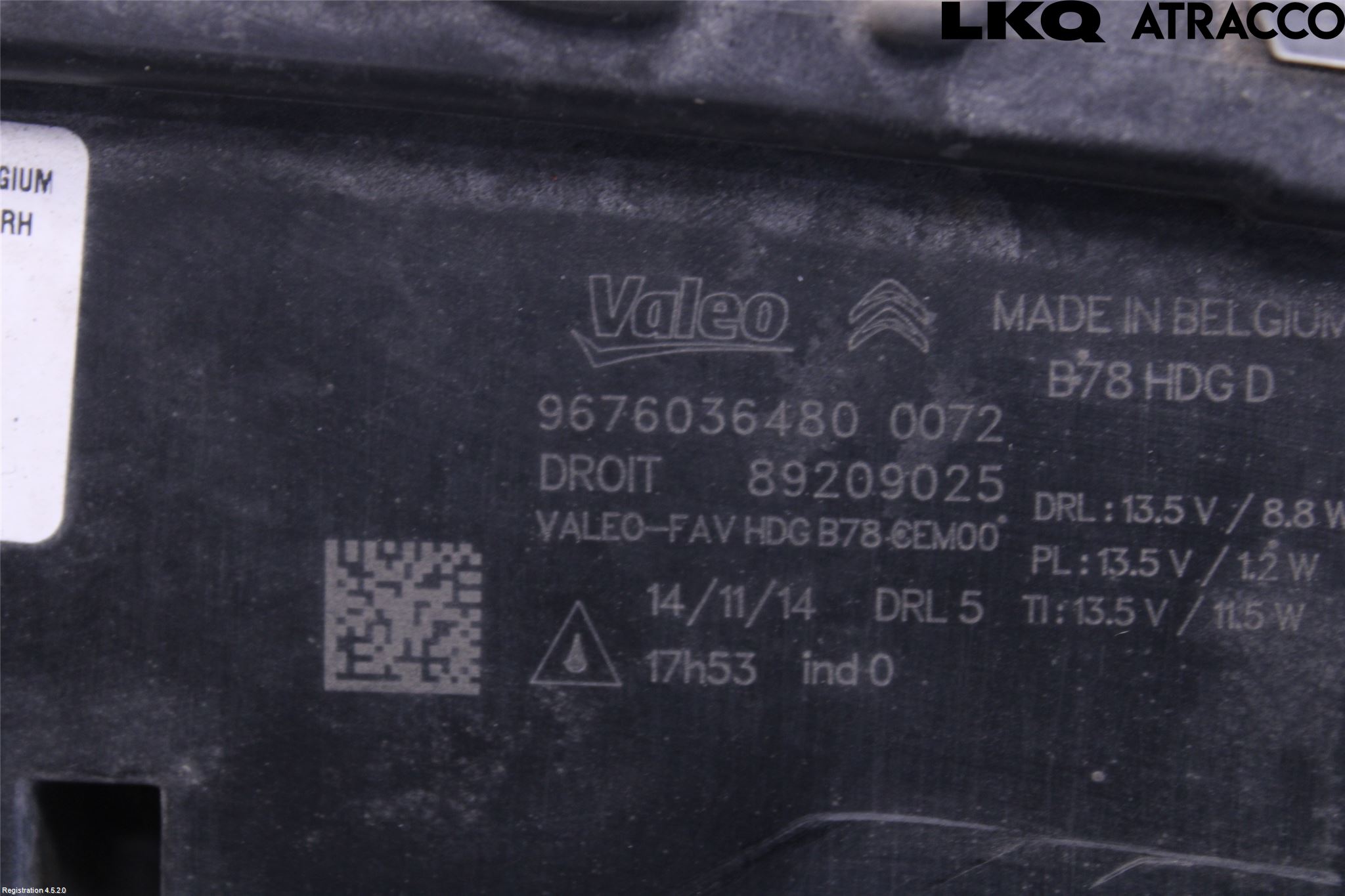 Citroen C4 PICASSO 14-18 Blinkers Fram Höger