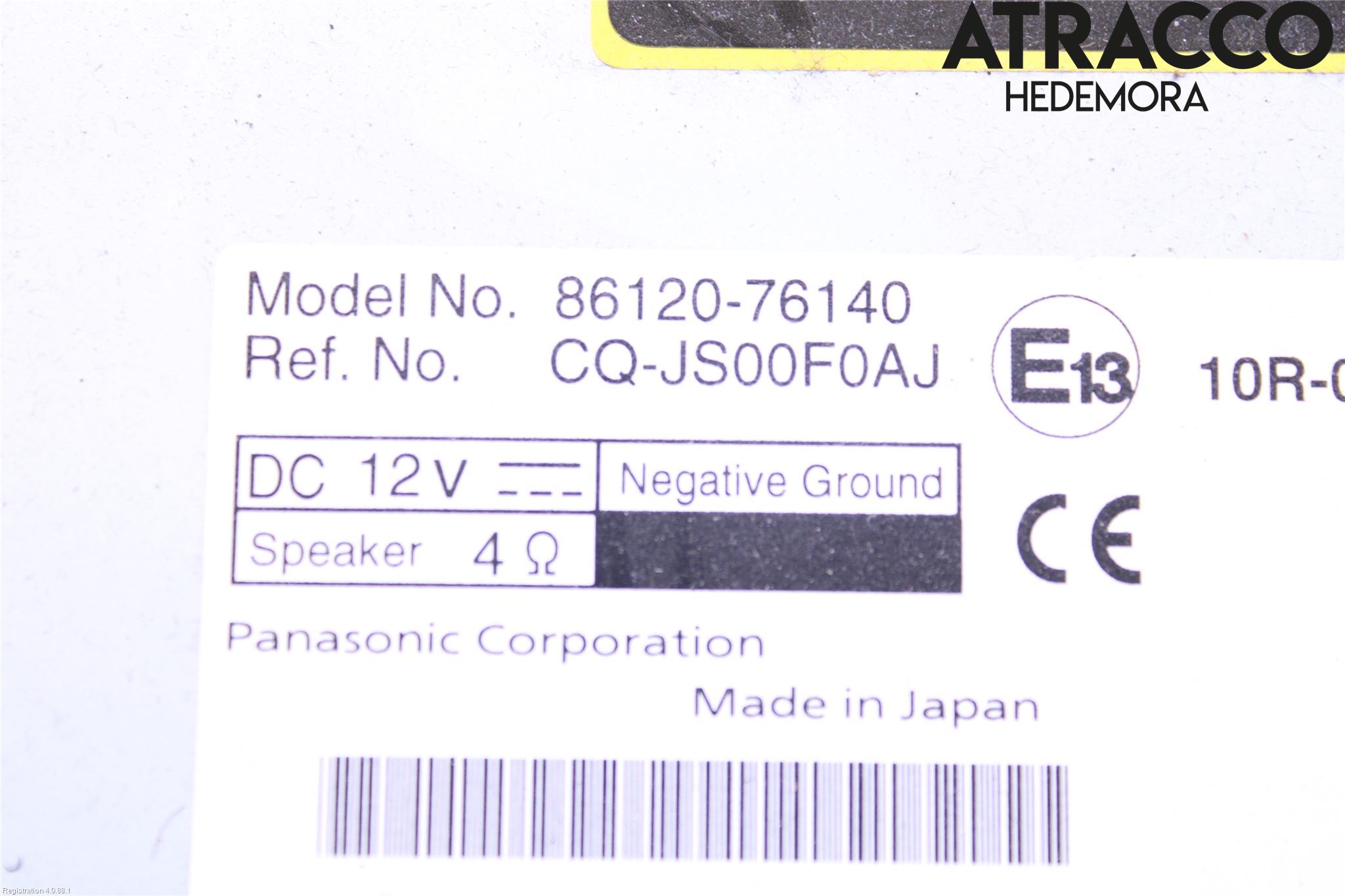 Lexus CT 200h Cd Radio - Multimediapanel