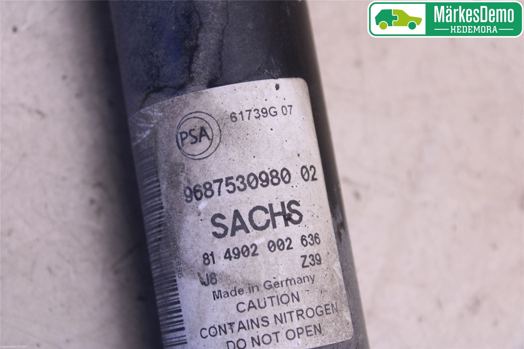 Peugeot PARTNER 16-18 Stötdämpare Bak