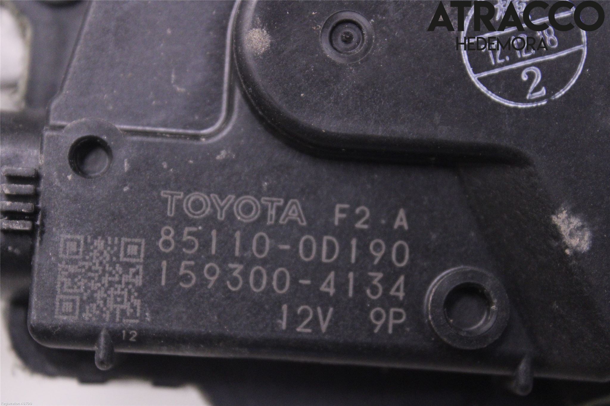 Toyota YARIS XP130 12-14 Torkarmotor Vindruta