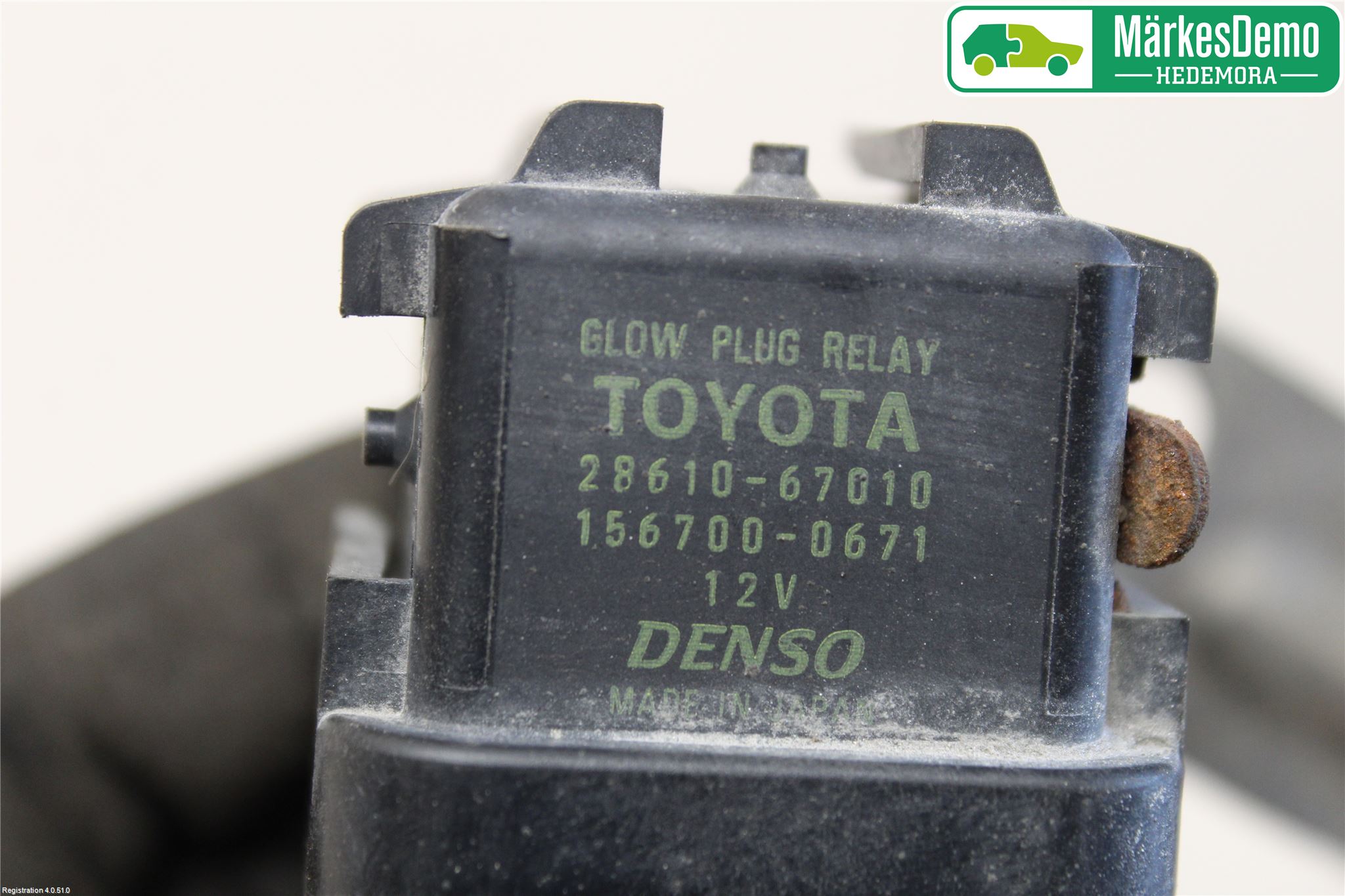 Toyota YARIS XP130 12-14 Relä Glödning Diesel