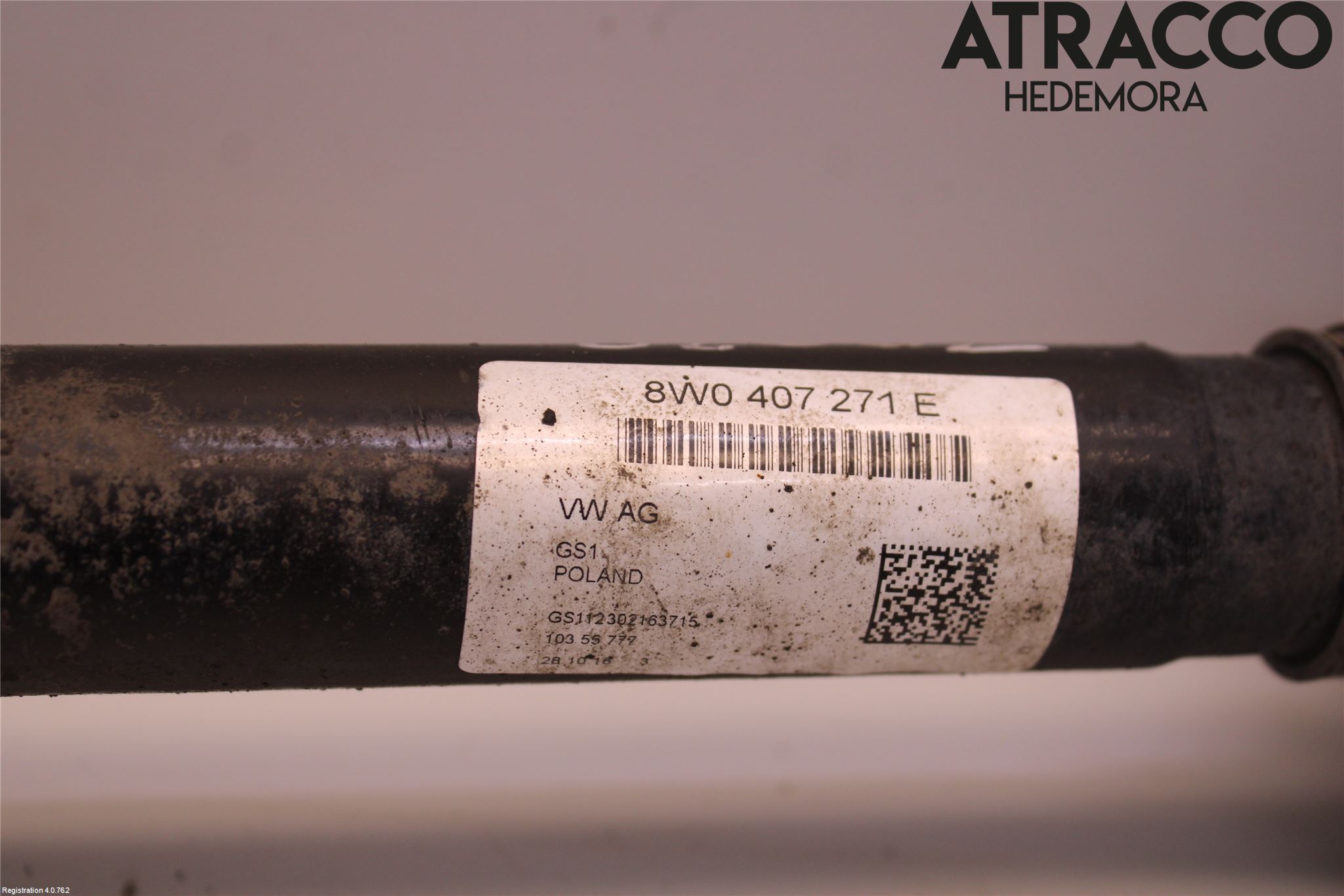 Audi A4/S4 B9 16-19 Drivaxel Fram Vänster