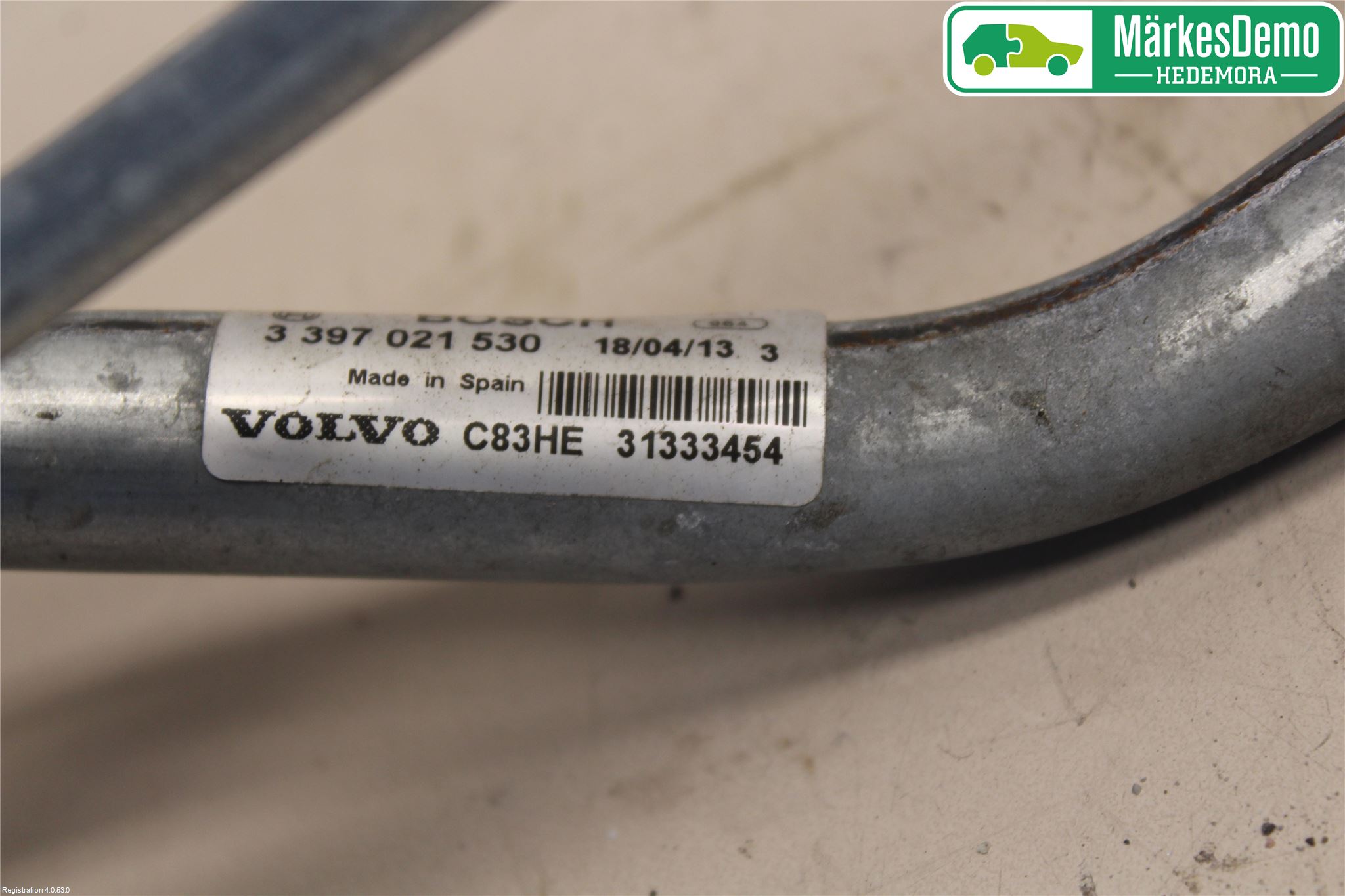 Volvo XC60 09-13 Torkarmekanism Vindruta