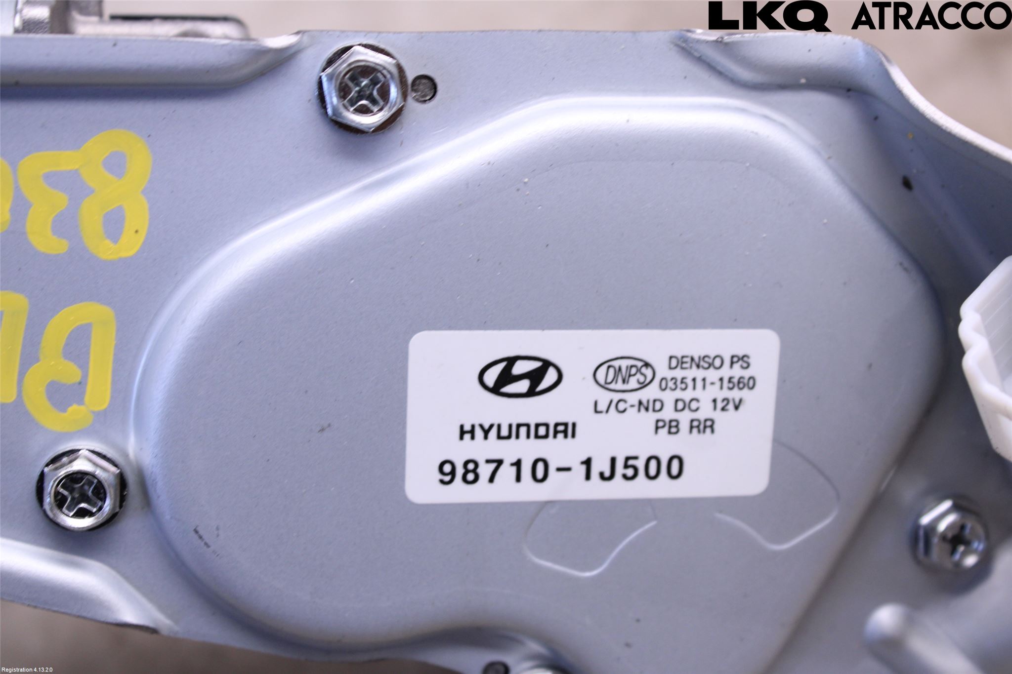 Hyundai i20 PB 09-14 Torkarmotor Baklucka