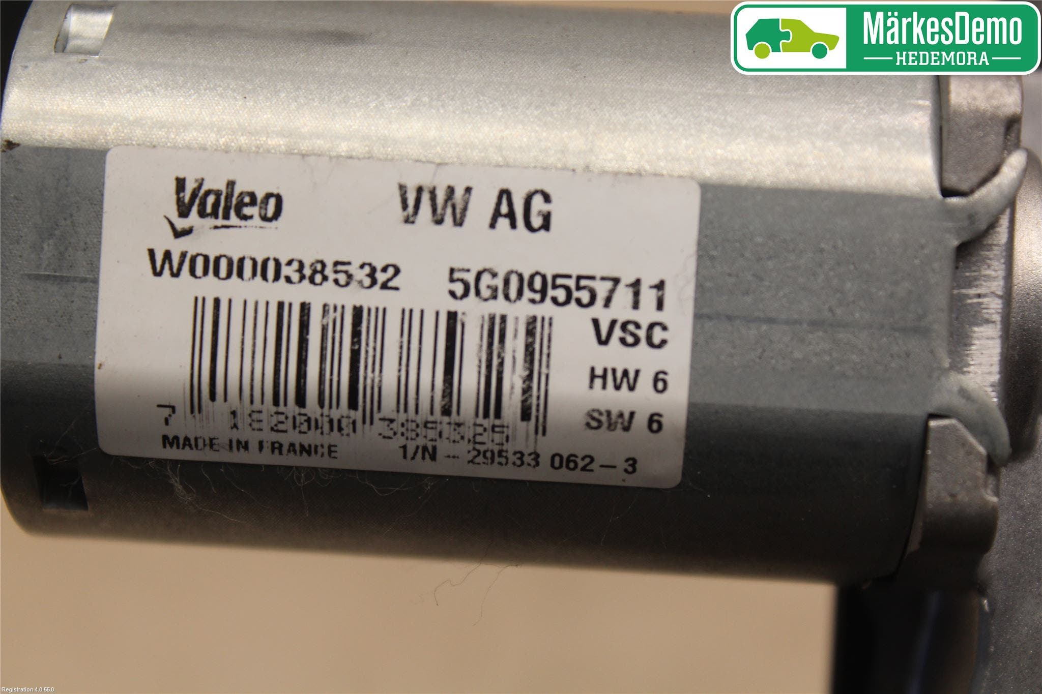 Volkswagen VW GOLF / E-GOLF VII 13-20 Torkarmotor Baklucka