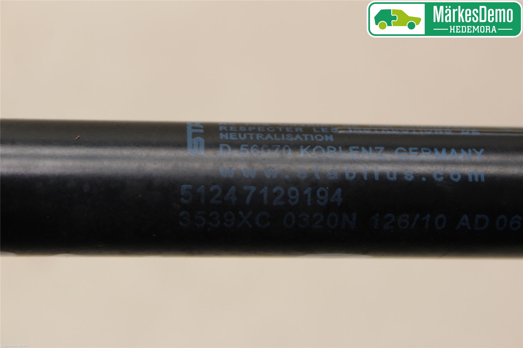 BMW 3 E92/93 Coupé/Cab 05-14 Gasfjäder Baklucka